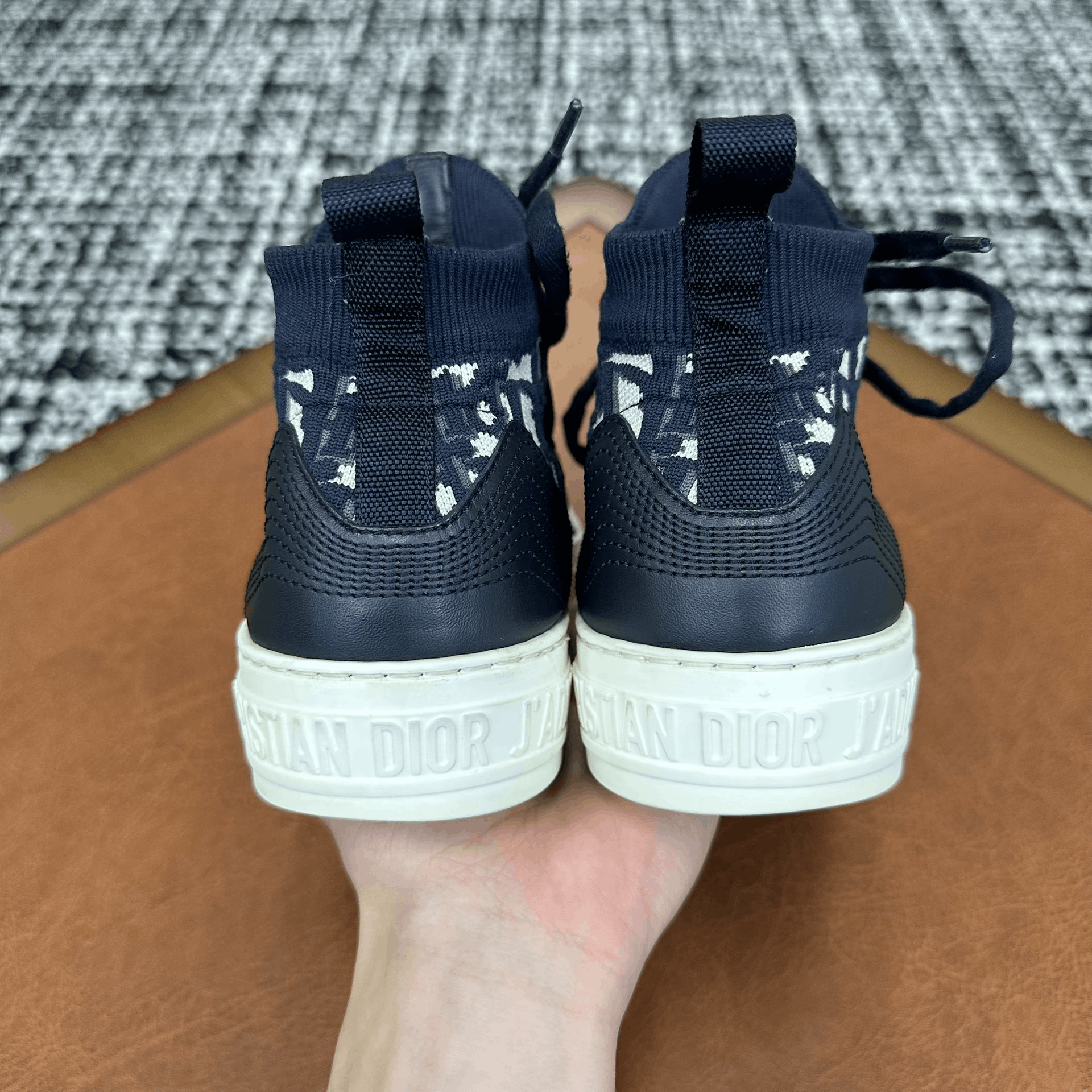 Dior Dior Knit Blue Hitop Sneakers it_36 Women Size US 6 / IT 36 - 4 Thumbnail