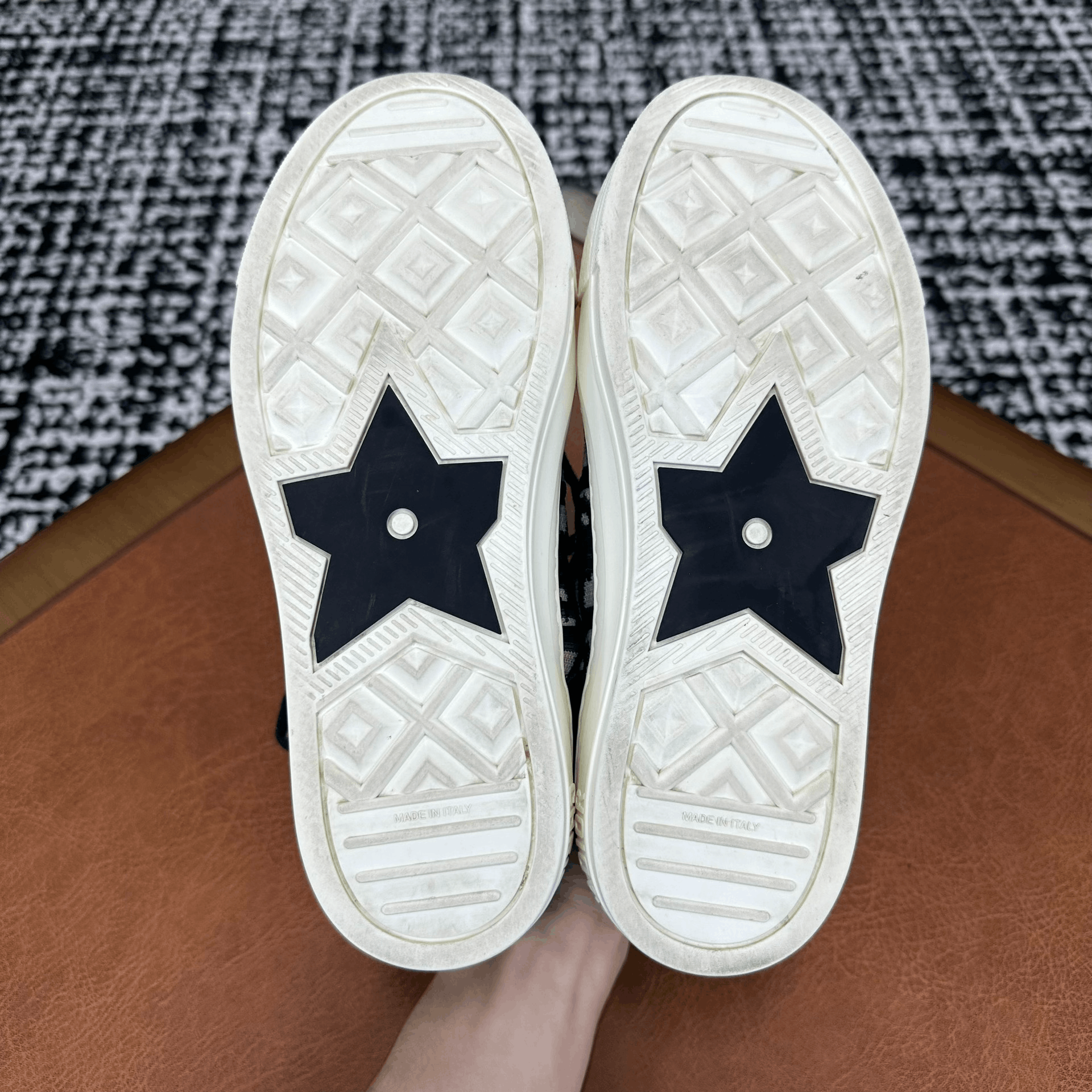 Dior Dior Knit Blue Hitop Sneakers it_36 Women Size US 6 / IT 36 - 7 Thumbnail