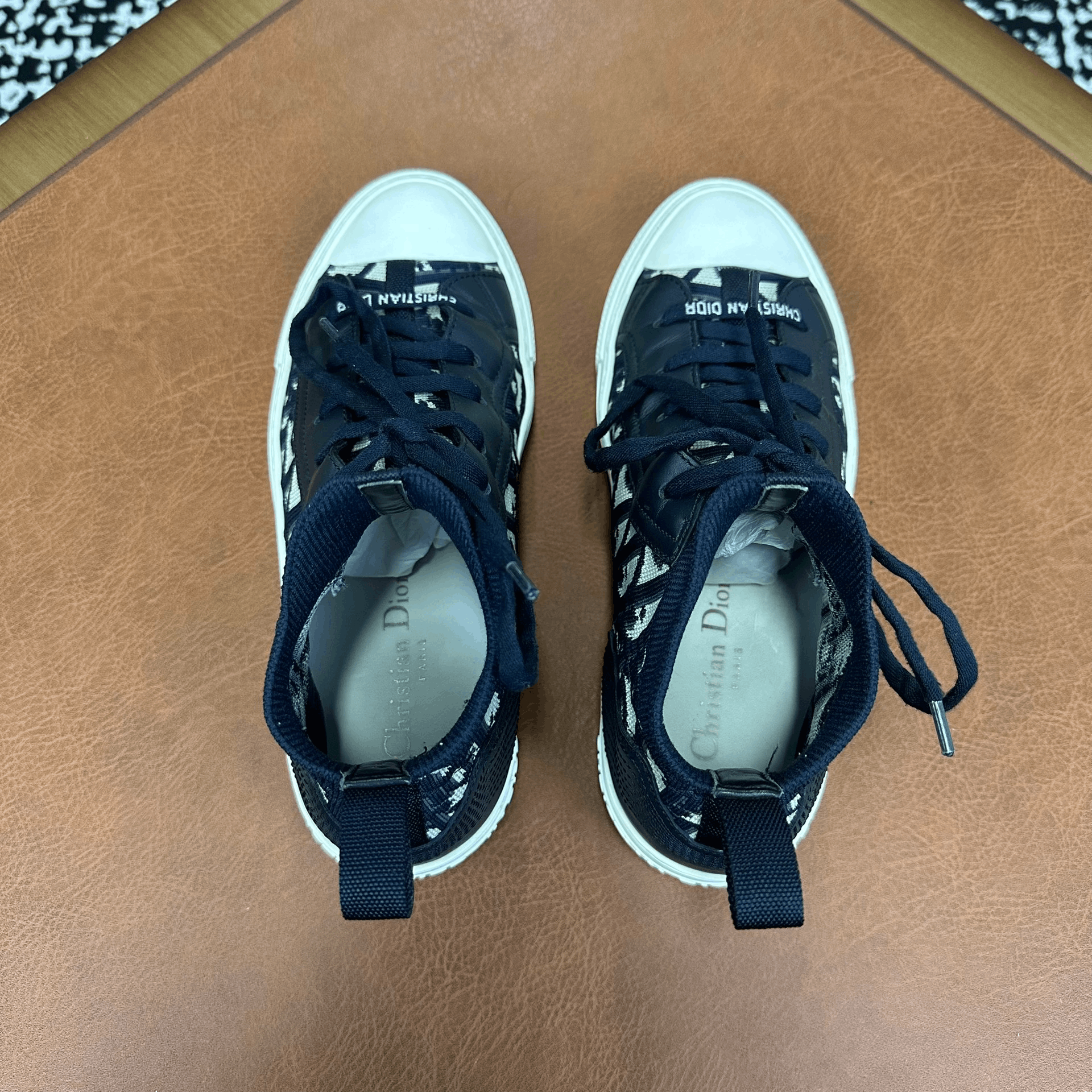 Dior Dior Knit Blue Hitop Sneakers it_36 Women Size US 6 / IT 36 - 3 Thumbnail