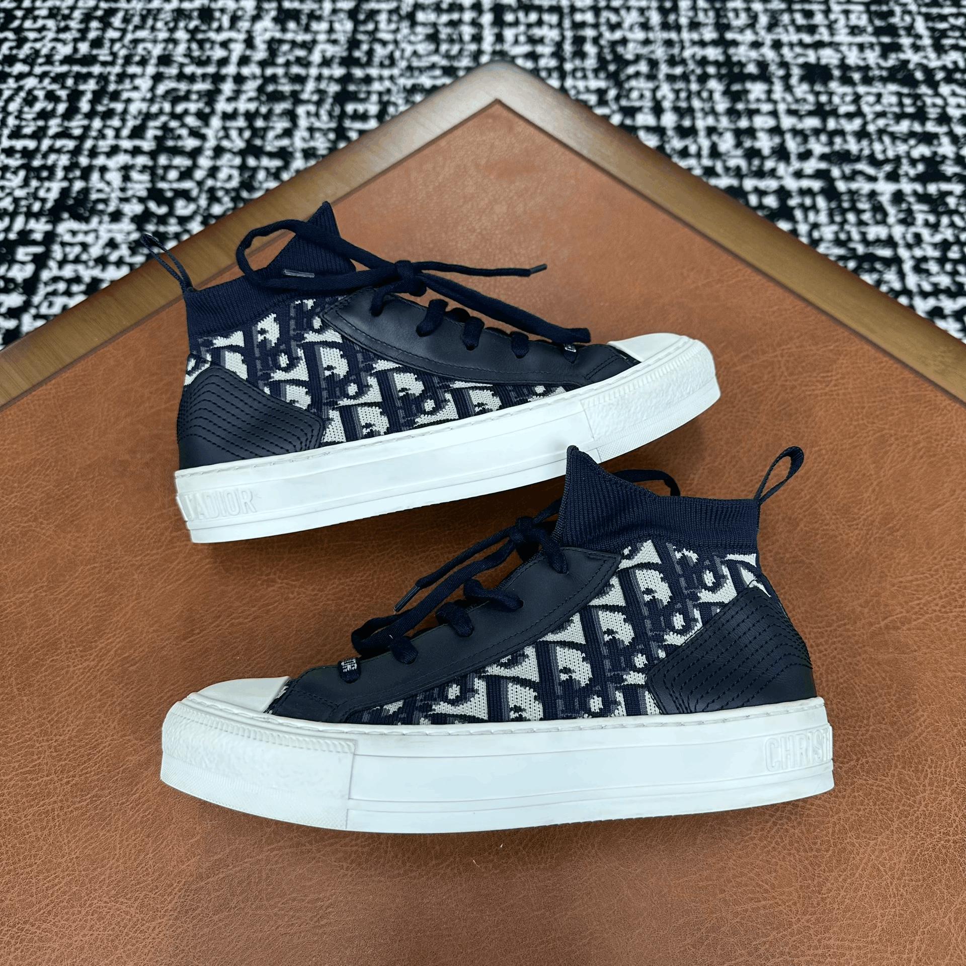 Dior Dior Blue Hitop Sneakers it_36-5 Women Size US 6.5 / IT 36.5 - 5 Thumbnail