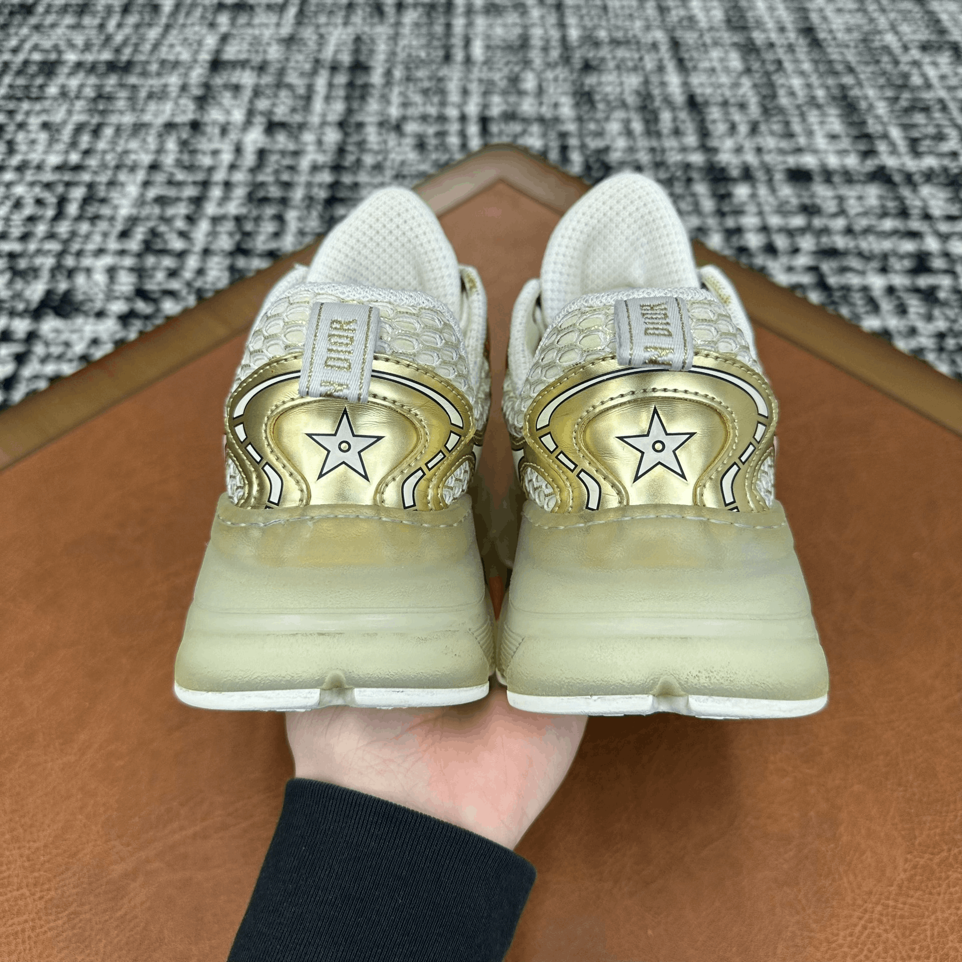 Dior Dior Casual Gold Lowtop Sneakers it_36 Women Size US 6 / IT 36 - 4 Thumbnail