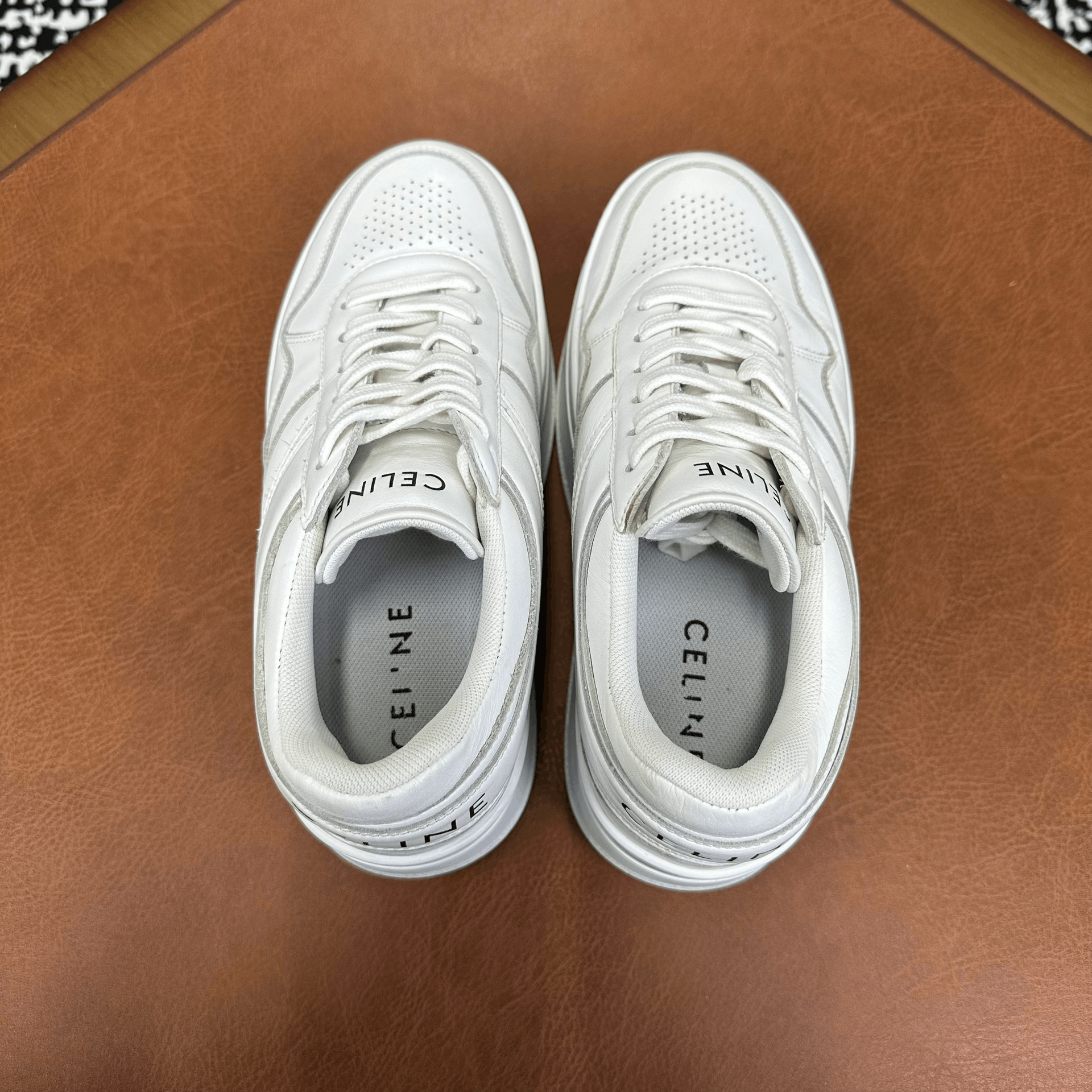 Celine Celine Leather White Lowtop Sneakers it_36 Women Size US 6 / IT 36 - 3 Thumbnail
