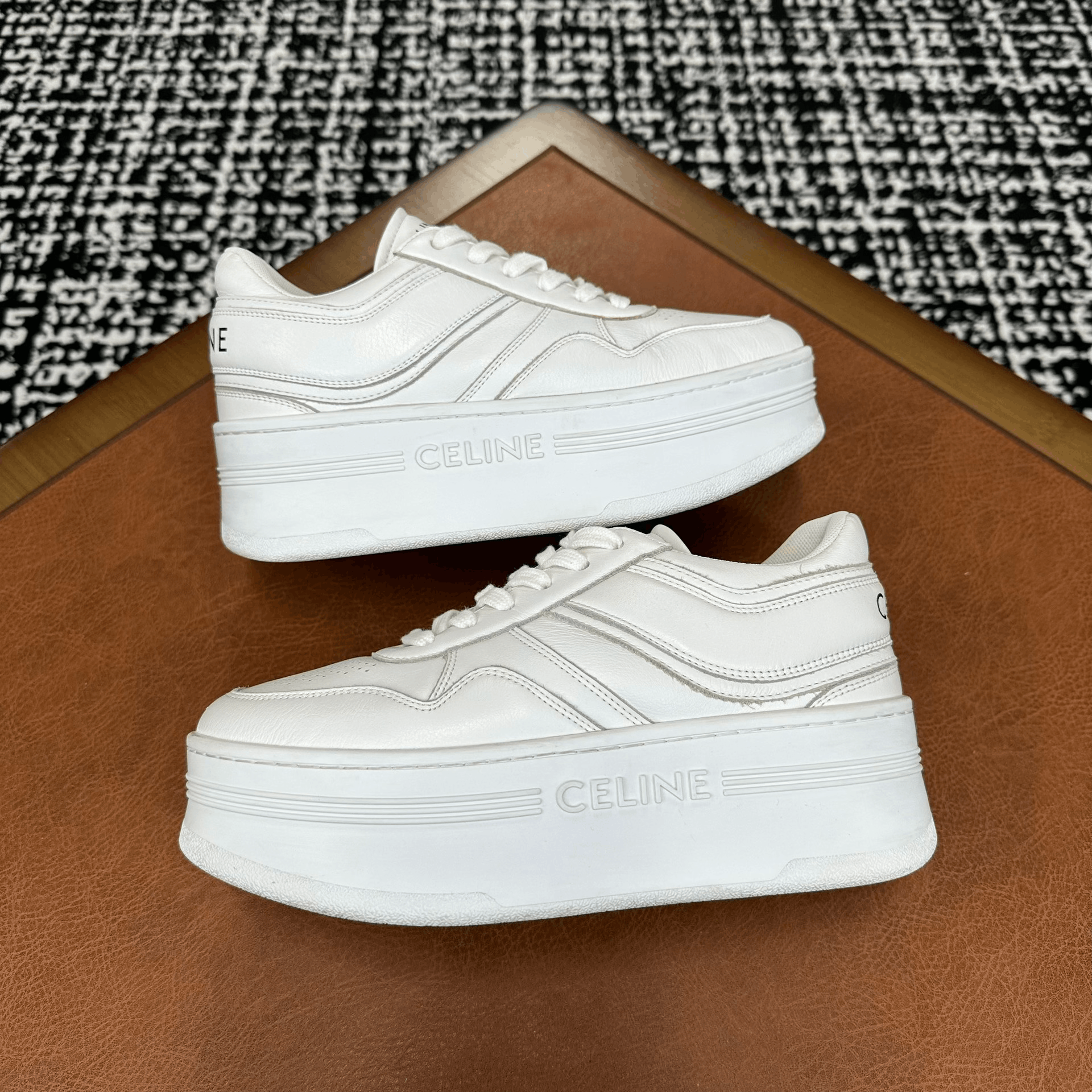 Celine Celine Leather White Lowtop Sneakers it_36 Women Size US 6 / IT 36 - 5 Thumbnail