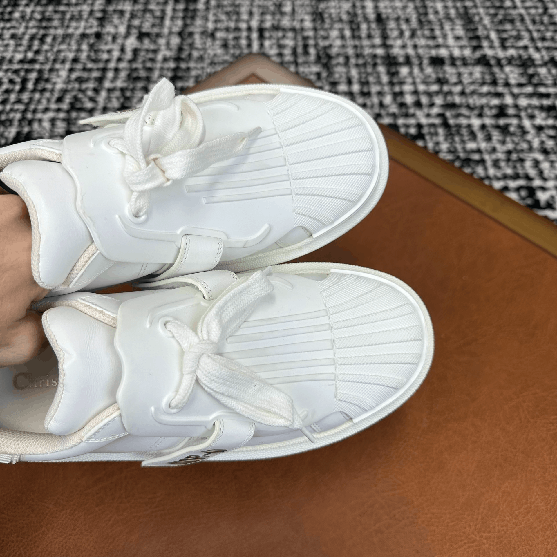 Dior Dior Leather White Lowtop Sneakers it_37 Women Size US 7 / IT 37 - 4 Thumbnail