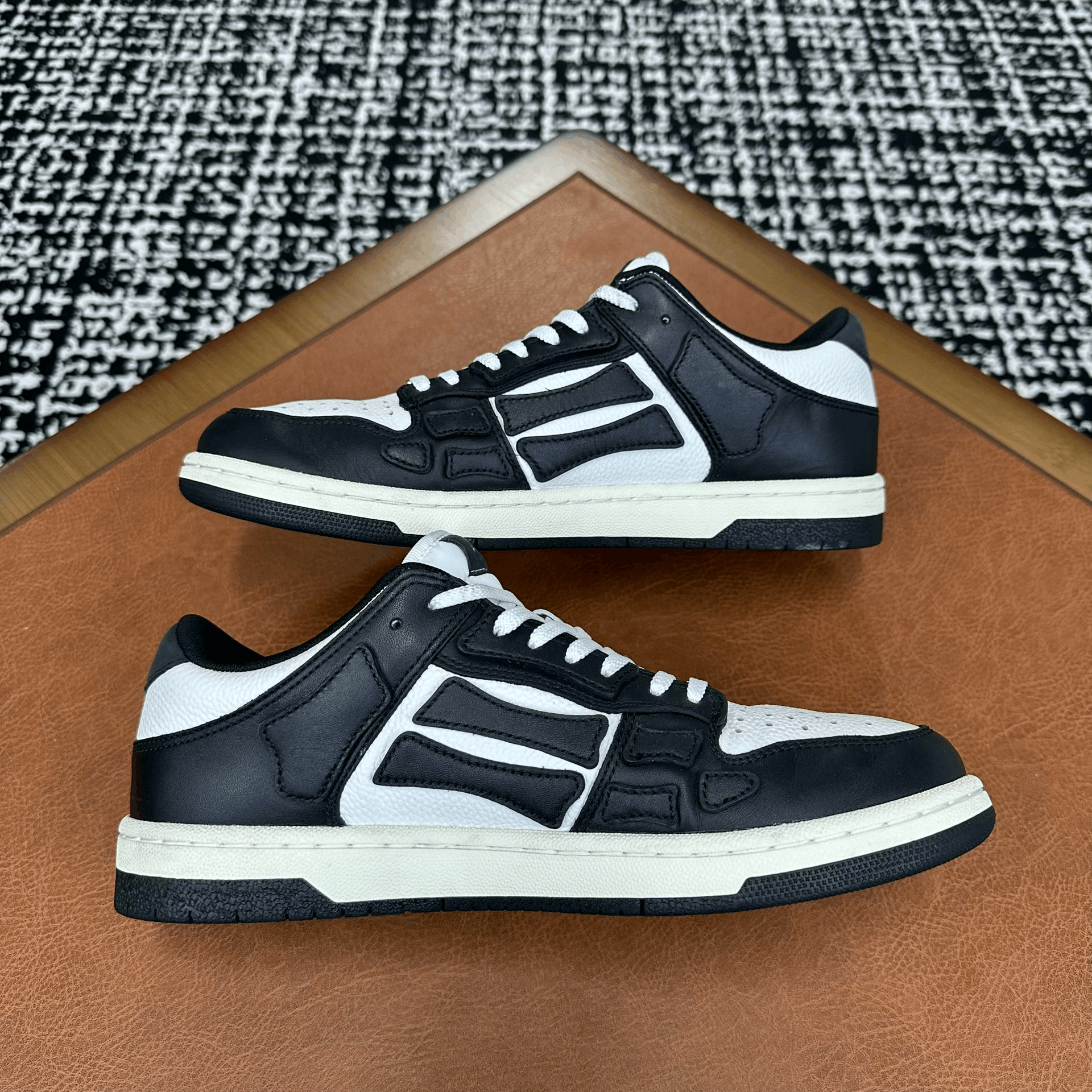 Amiri Amiri Leather Black Lowtop Sneakers 10 Men Size US 10 / EU 43 - 5 Thumbnail