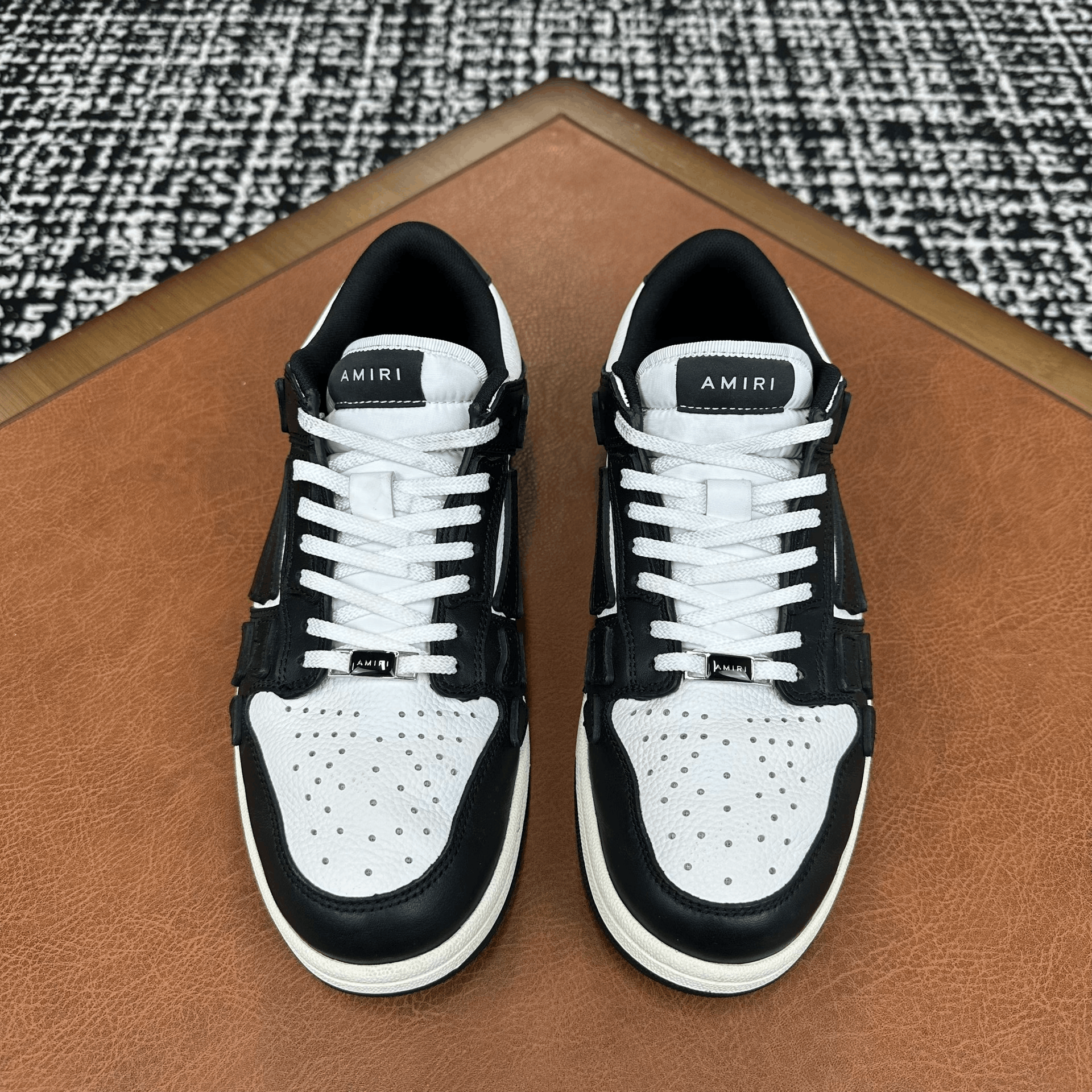 Amiri Amiri Leather Black Lowtop Sneakers 10 Men Size US 10 / EU 43 - 2 Thumbnail
