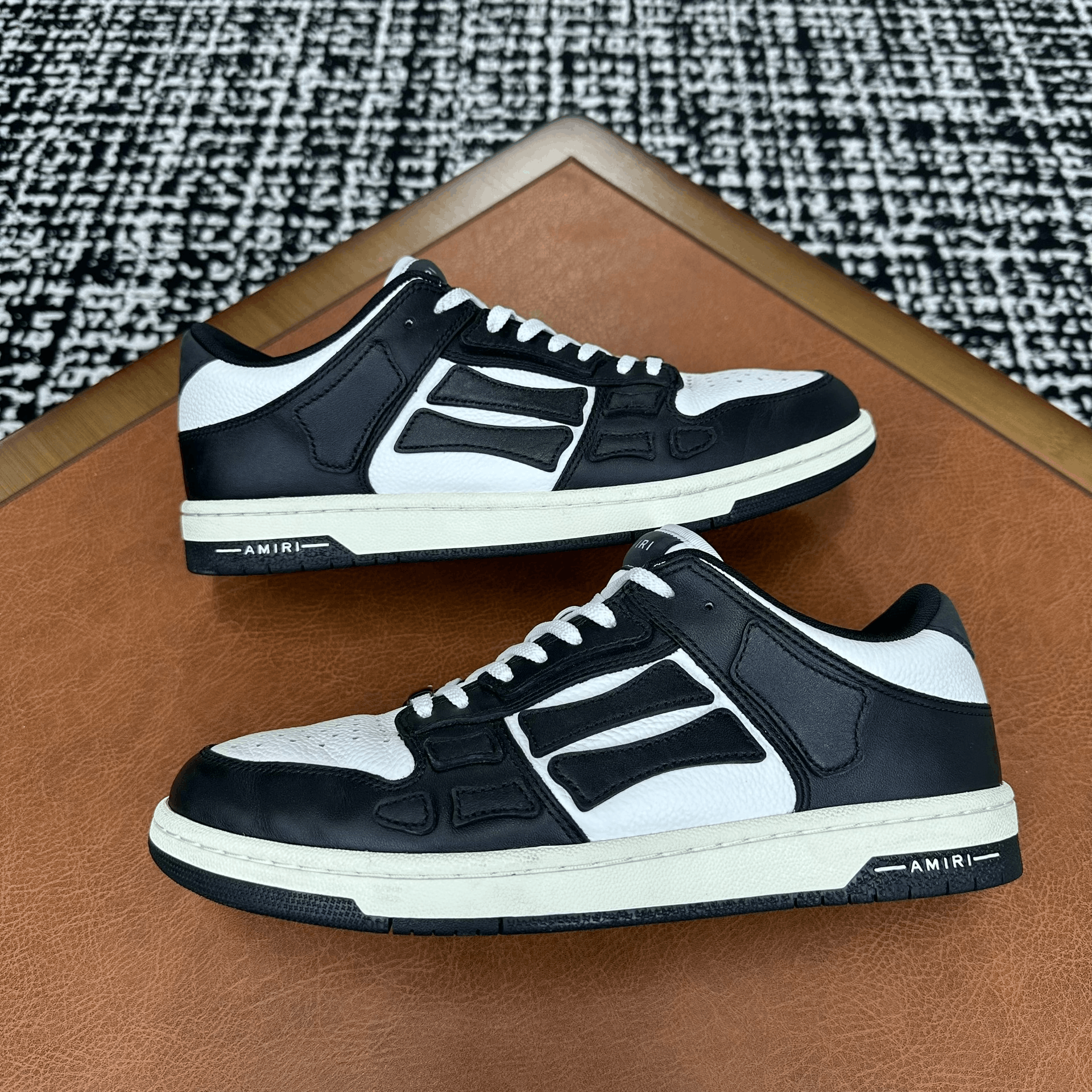 Amiri Amiri Leather Black Lowtop Sneakers 10 Men Size US 10 / EU 43 - 4 Thumbnail