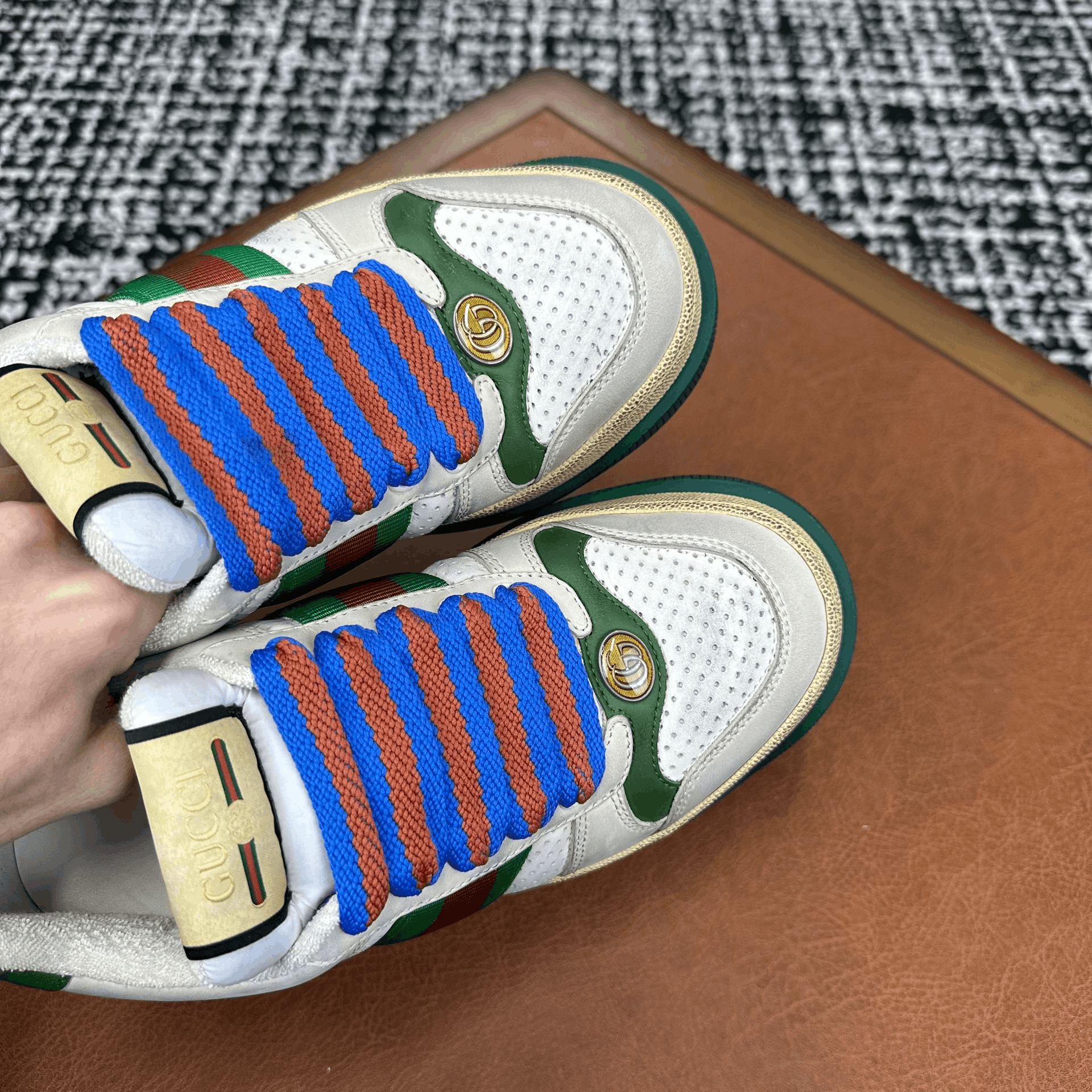 Gucci Gucci Leather Green Lowtop Sneakers it_36 Women Size US 6 / IT 36 - 5 Thumbnail