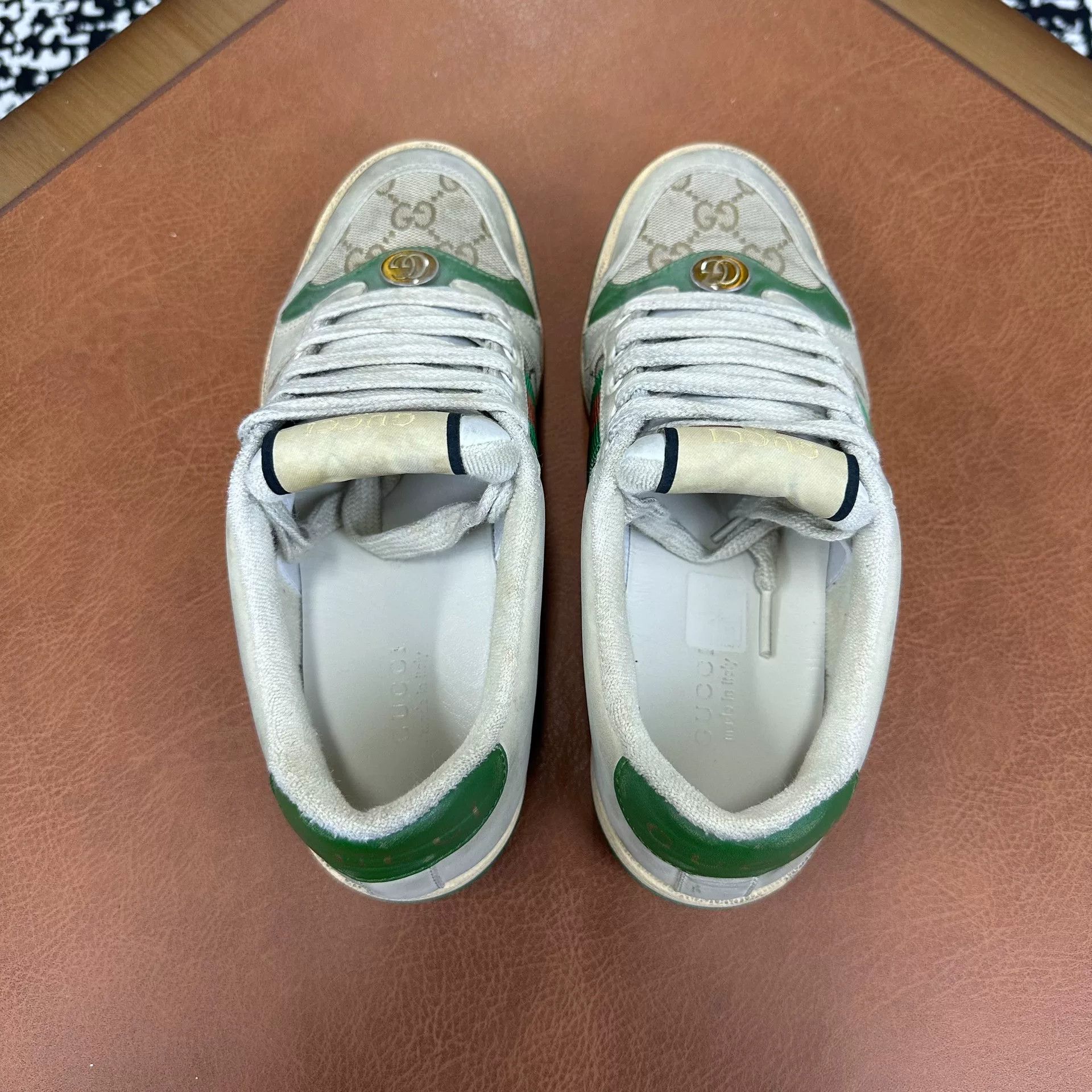 Gucci Gucci Canvas Green Lowtop Sneakers it_36 Women Size US 6 / IT 36 - 3 Thumbnail