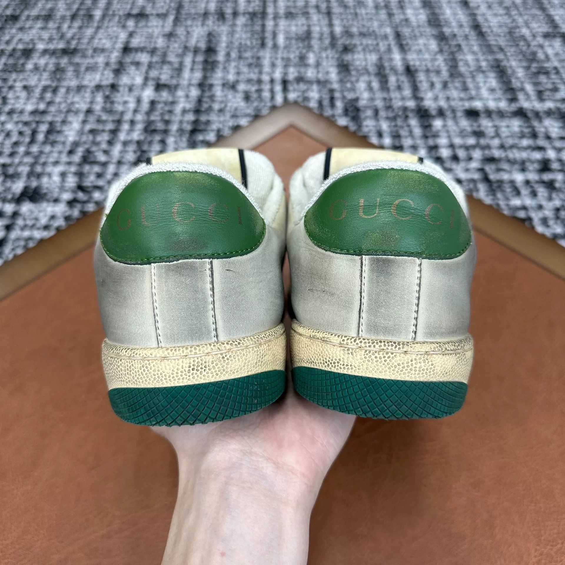 Gucci Gucci Green Lowtop Sneakers it_38 Women Size US 8 / IT 38 - 4 Thumbnail