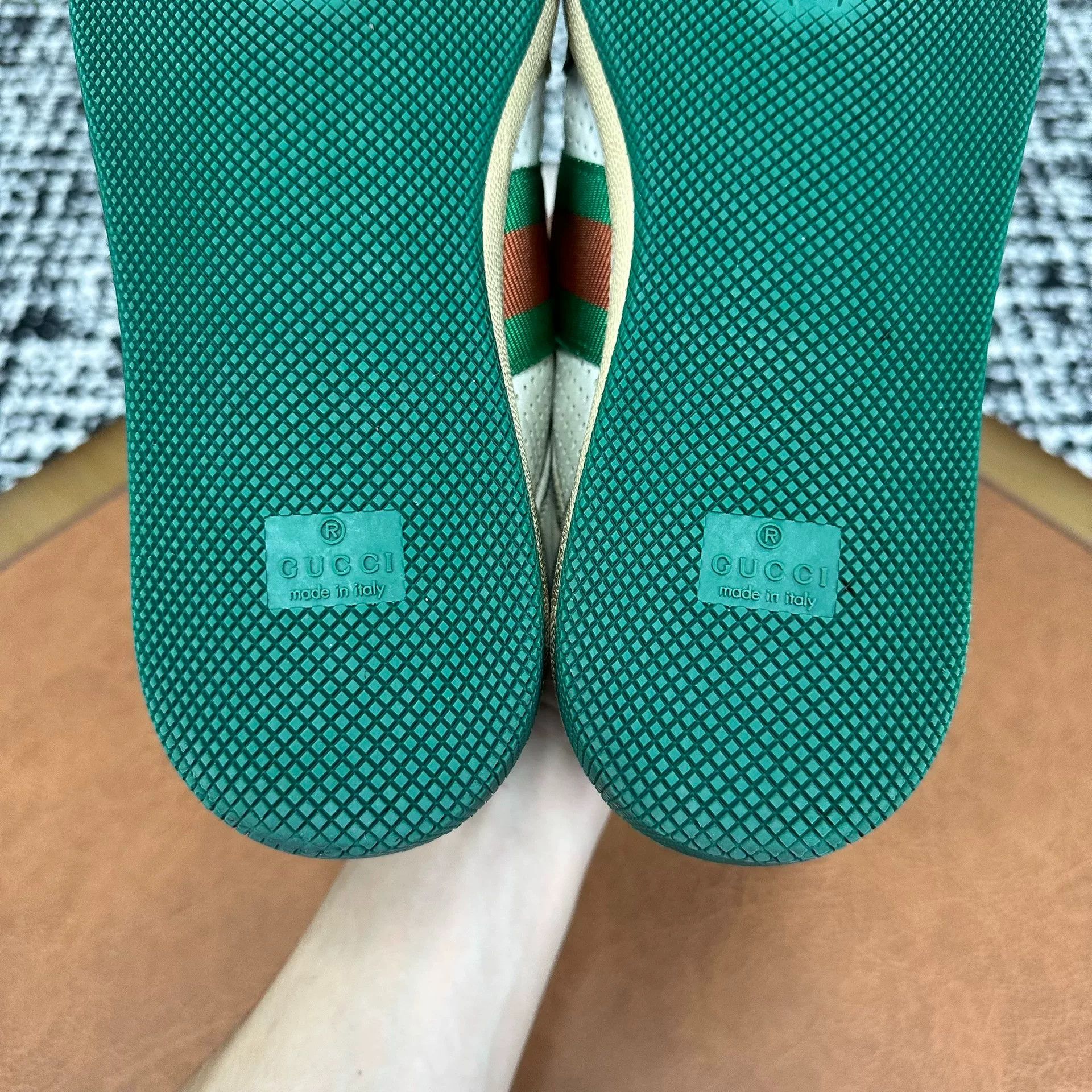 Gucci Gucci Green Lowtop Sneakers it_38 Women Size US 8 / IT 38 - 9 Thumbnail