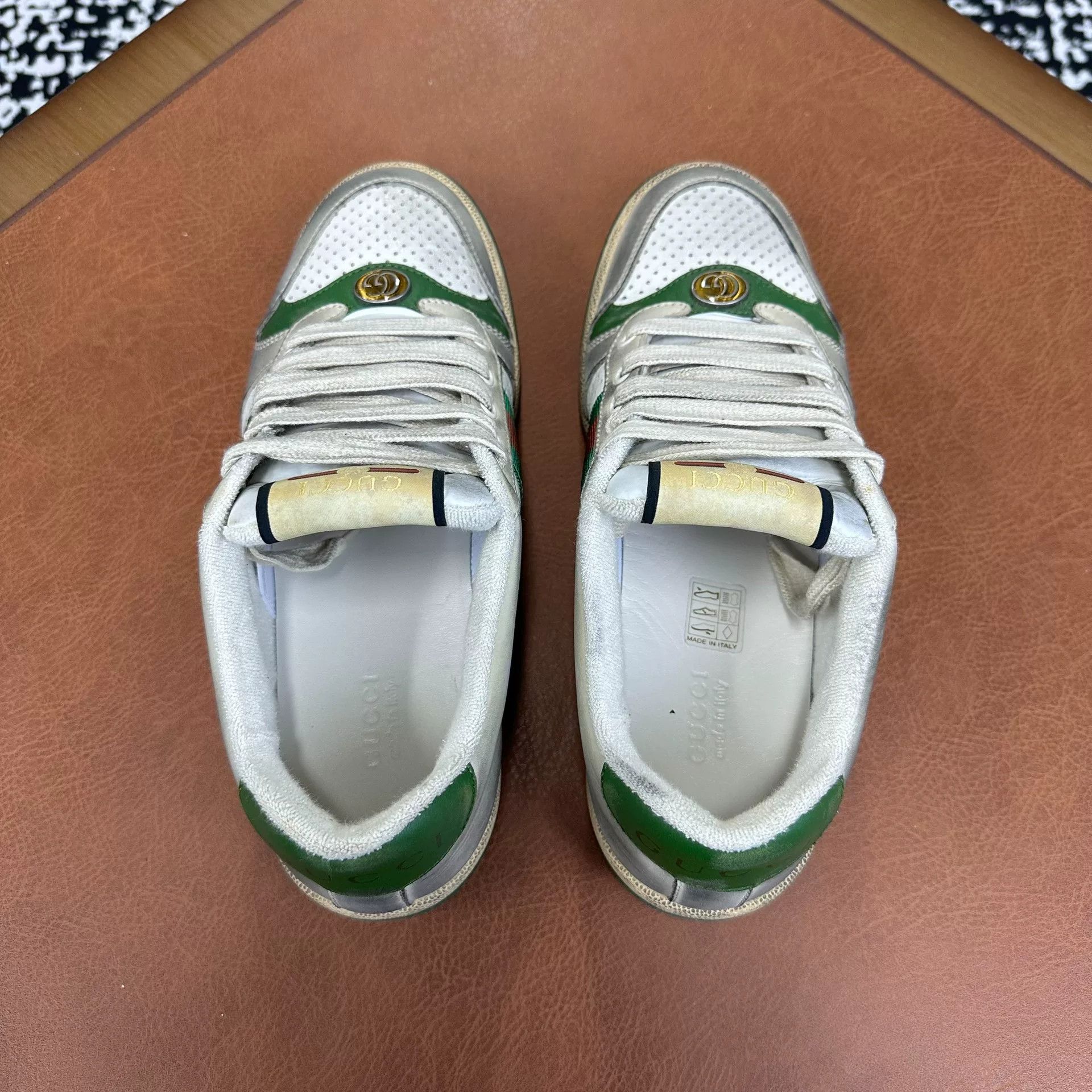 Gucci Gucci Green Lowtop Sneakers it_38 Women Size US 8 / IT 38 - 3 Thumbnail