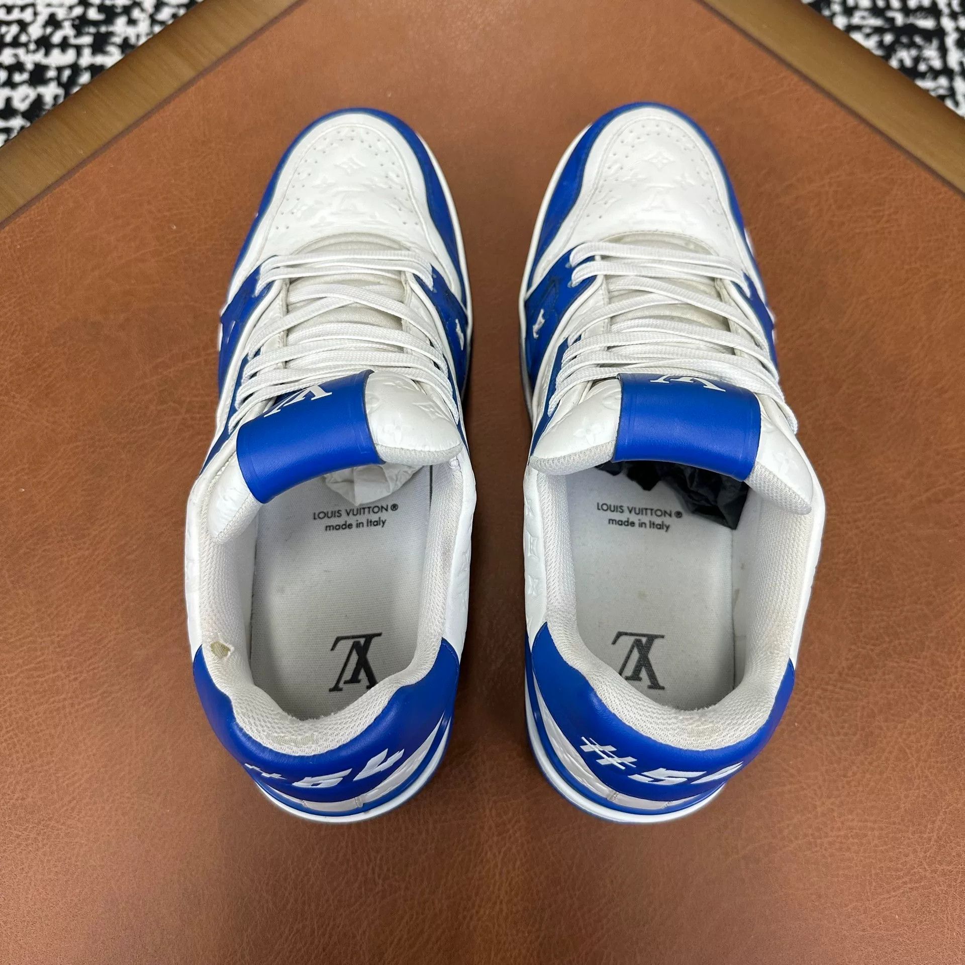 Louis Vuitton Louis Vuitton Training Blue Lowtop Sneakers 9 Men Size US 9 / EU 42 - 3 Thumbnail