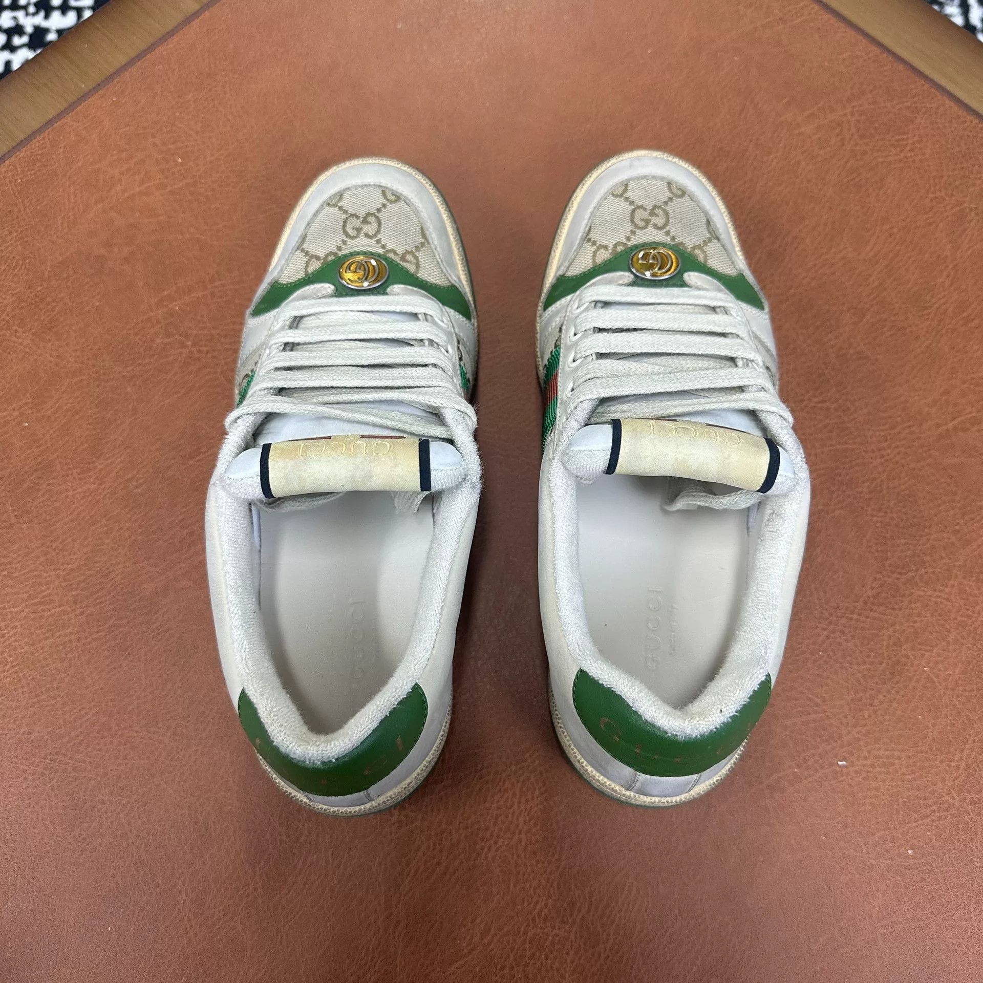 Gucci Gucci Canvas Green Lowtop Sneakers it_36-5 Women Size US 6.5 / IT 36.5 - 3 Thumbnail