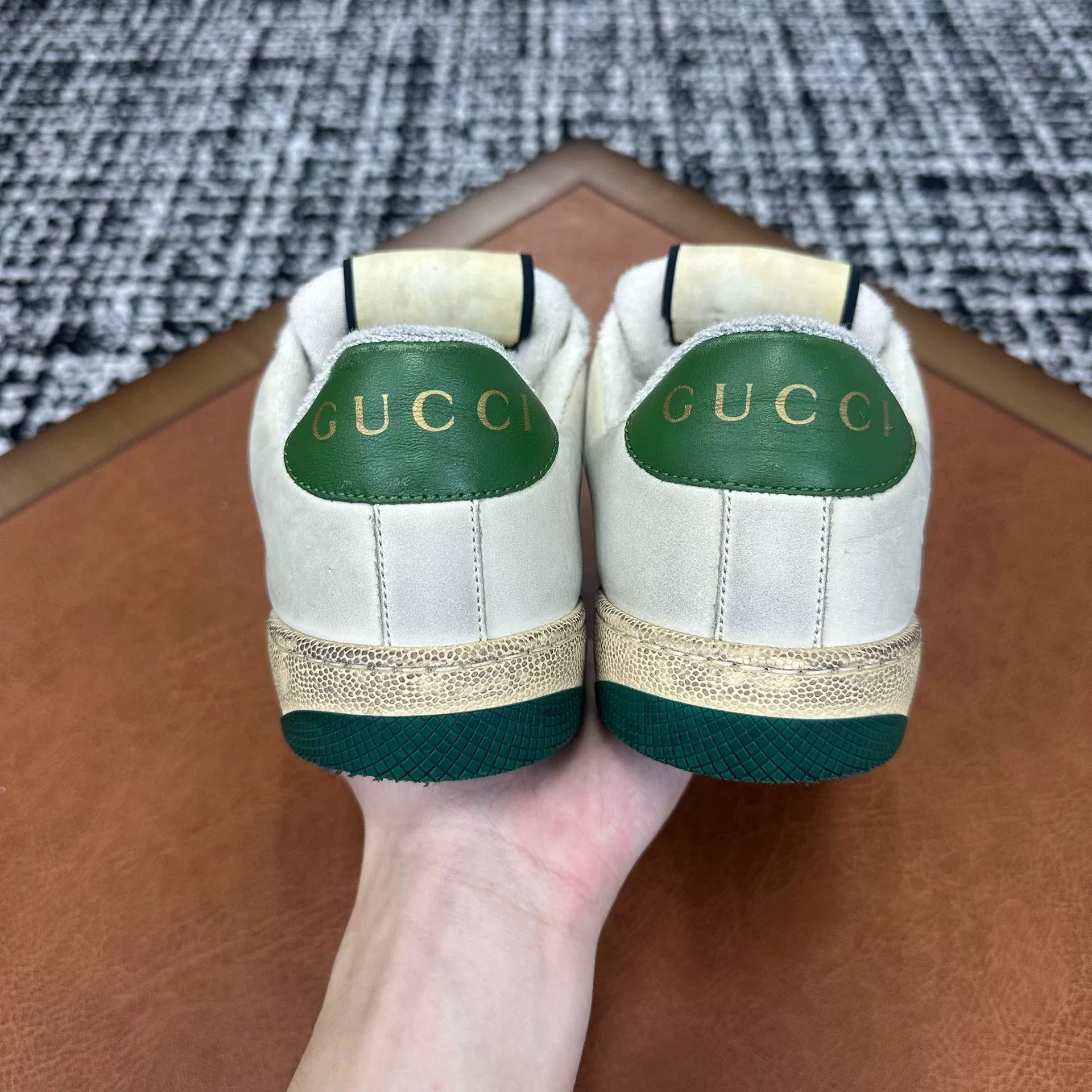 Gucci Gucci Canvas Green Lowtop Sneakers it_36-5 Women Size US 6.5 / IT 36.5 - 4 Thumbnail