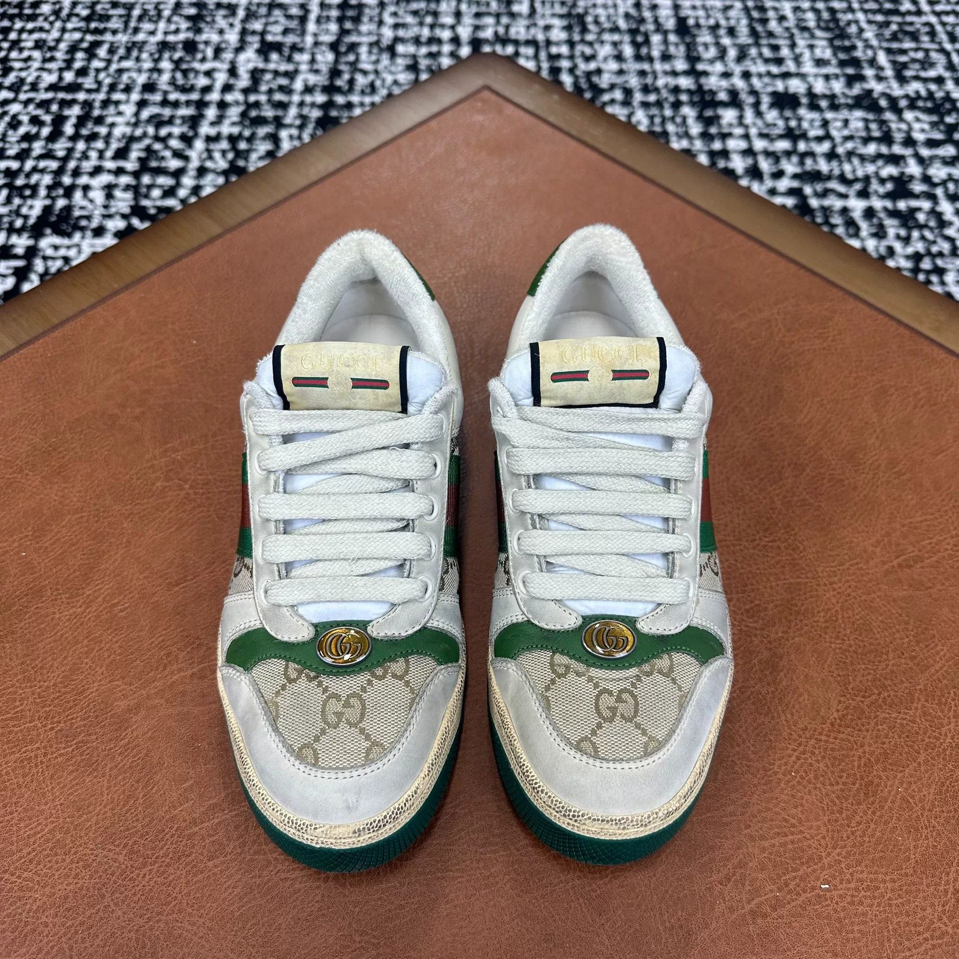 Gucci Gucci Canvas Green Lowtop Sneakers it_36-5 Women Size US 6.5 / IT 36.5 - 2 Thumbnail