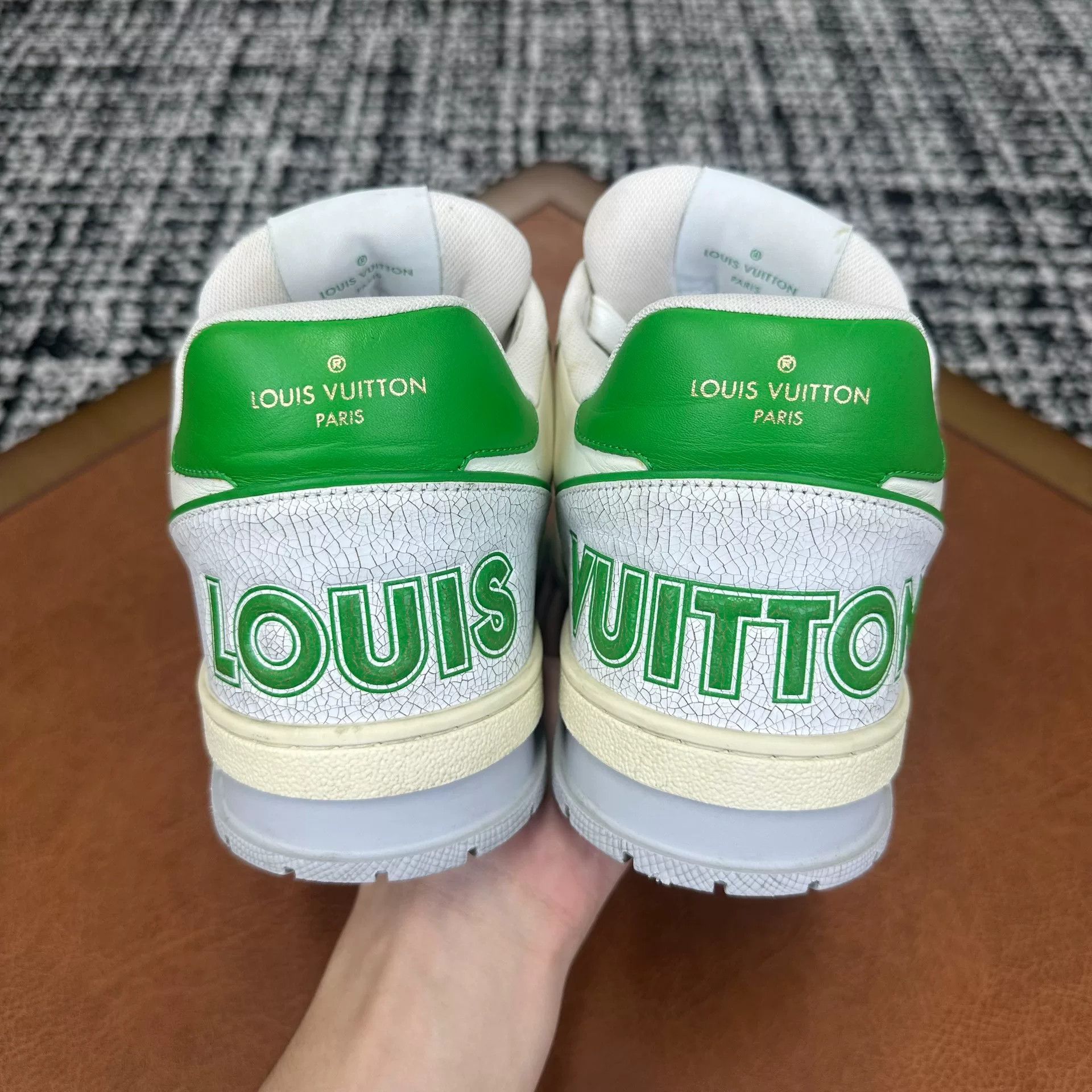 Louis Vuitton Louis Vuitton Training Graphic Green Lowtop Sneakers 8 Men Size US 8 / EU 41 - 4 Thumbnail