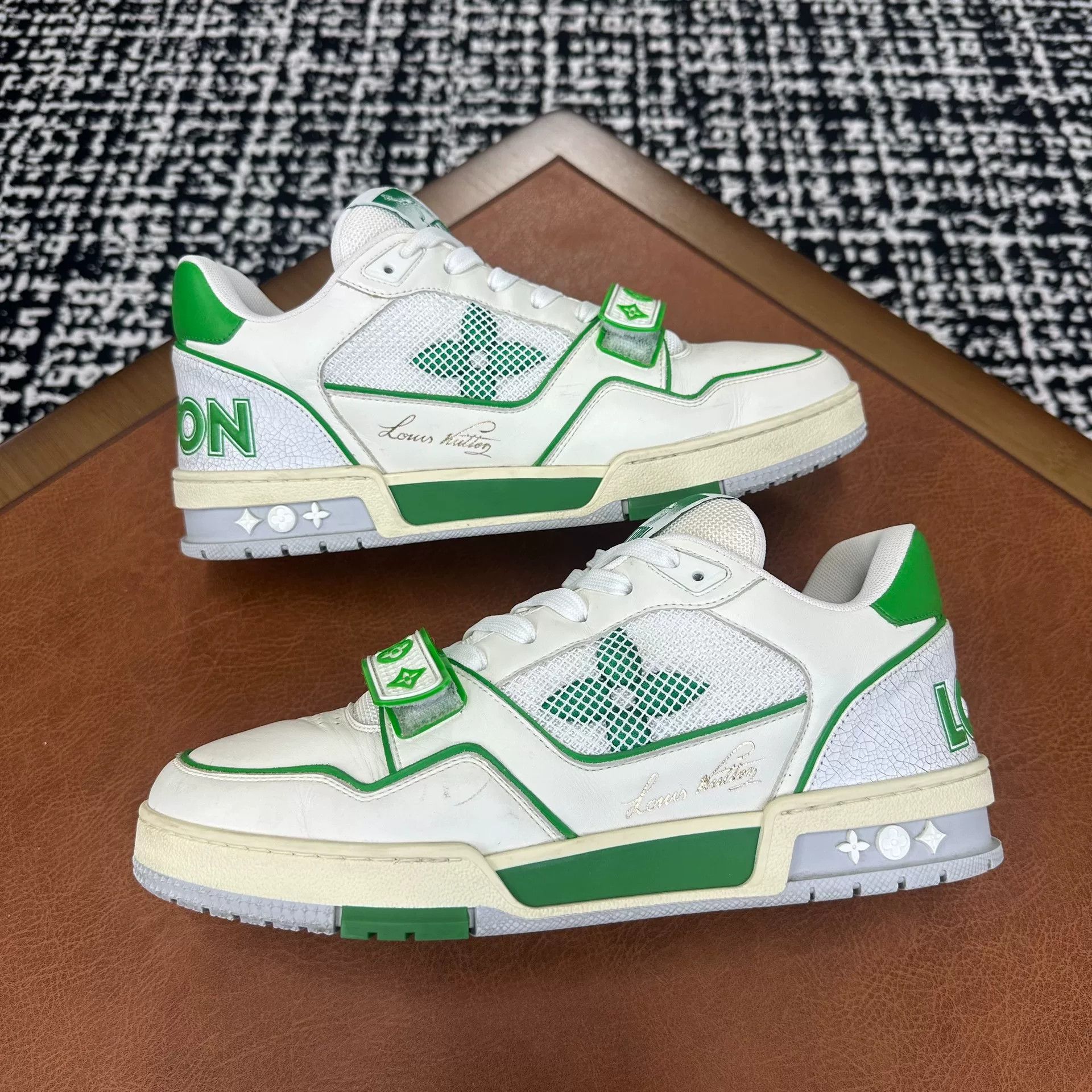Louis Vuitton Louis Vuitton Training Graphic Green Lowtop Sneakers 8 Men Size US 8 / EU 41 - 5 Thumbnail