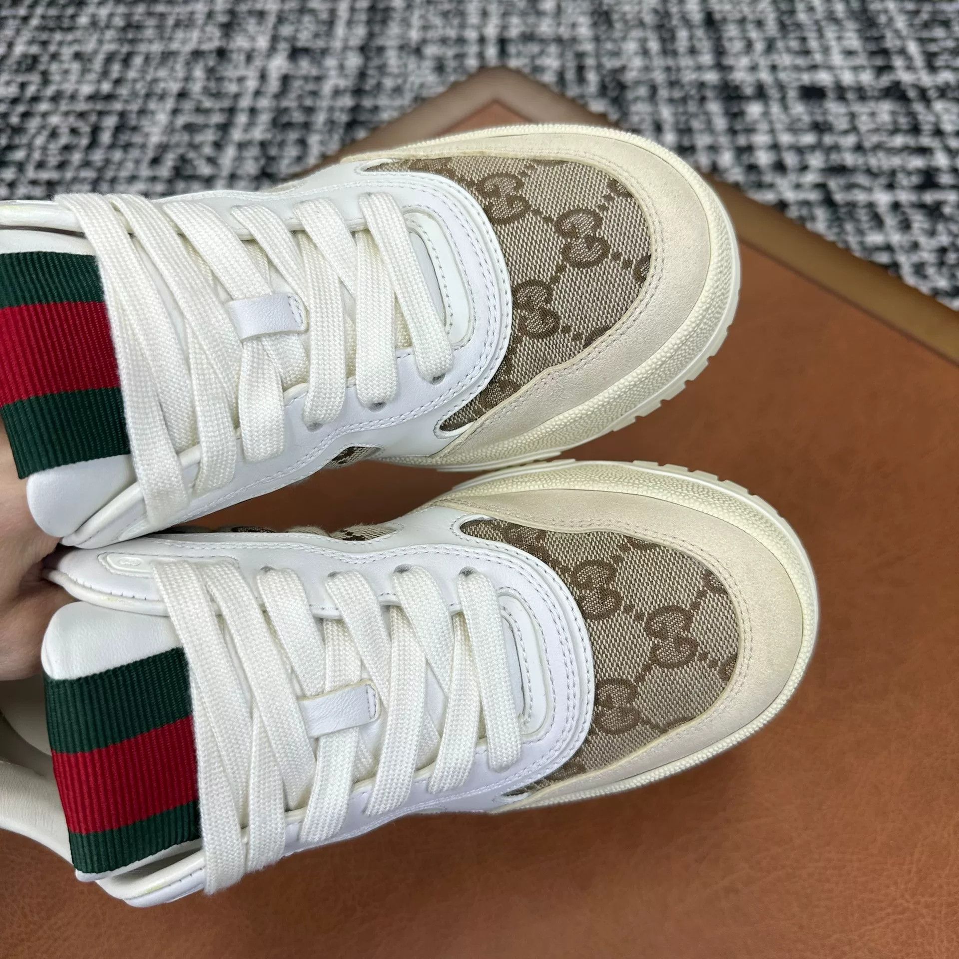 Gucci Gucci Leather White Lowtop Sneakers it_36 Women Size US 6 / IT 36 - 5 Thumbnail