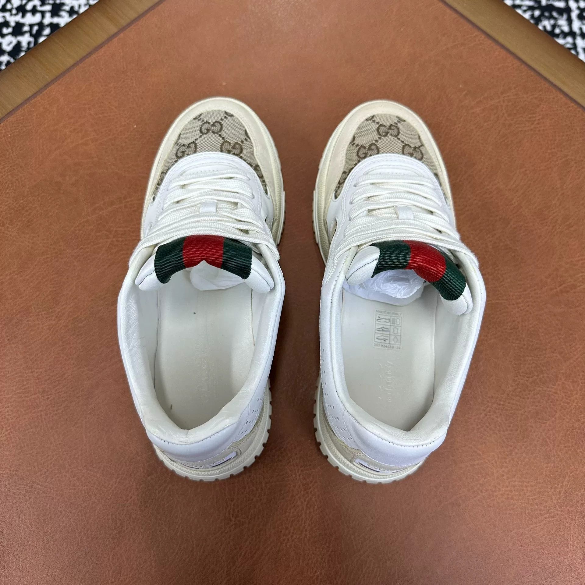 Gucci Gucci Leather White Lowtop Sneakers it_36 Women Size US 6 / IT 36 - 3 Thumbnail
