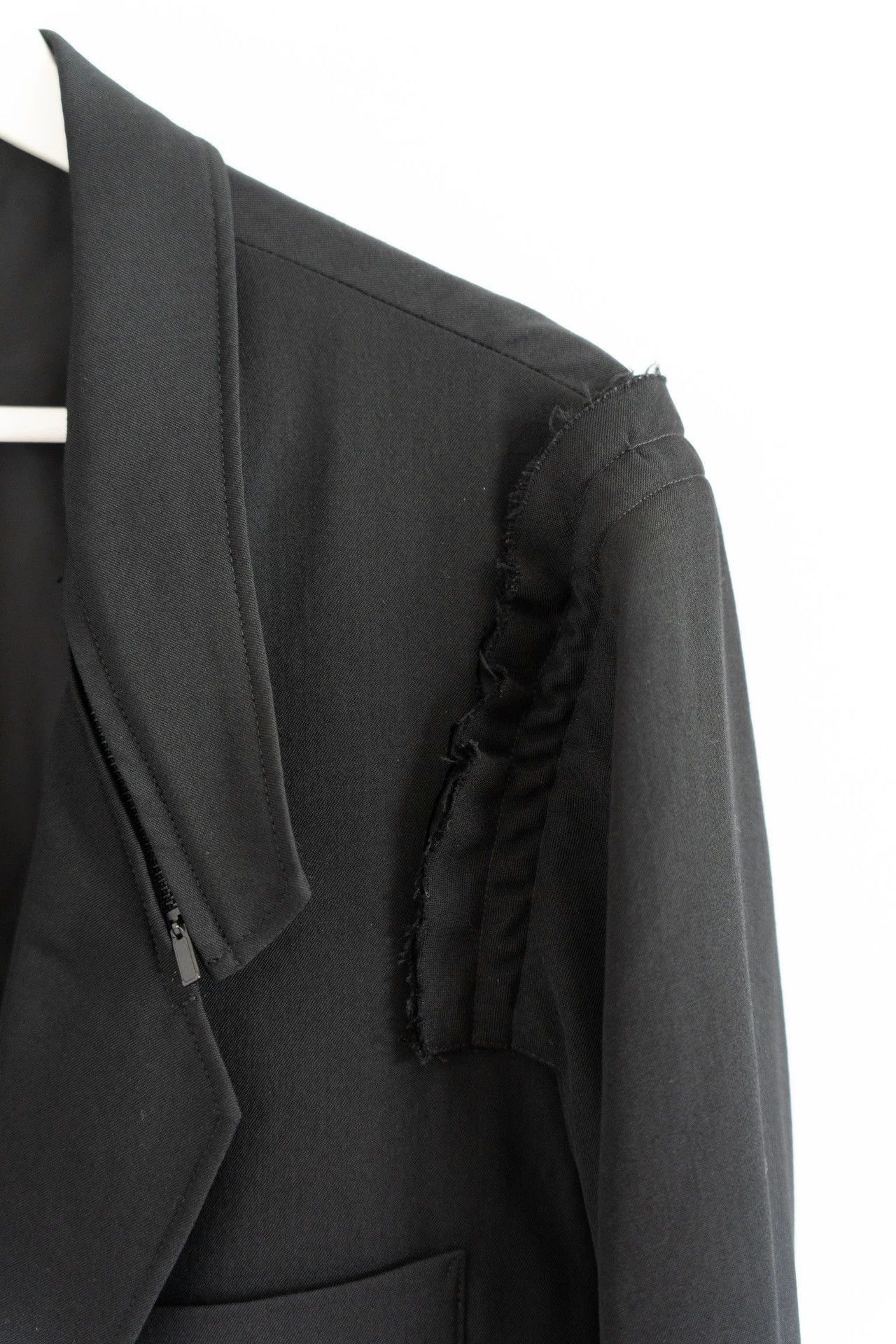 Yohji Yamamoto Black Long Coat with Button Front - Size M Size US M / EU 48-50 / 2 - 5 Thumbnail
