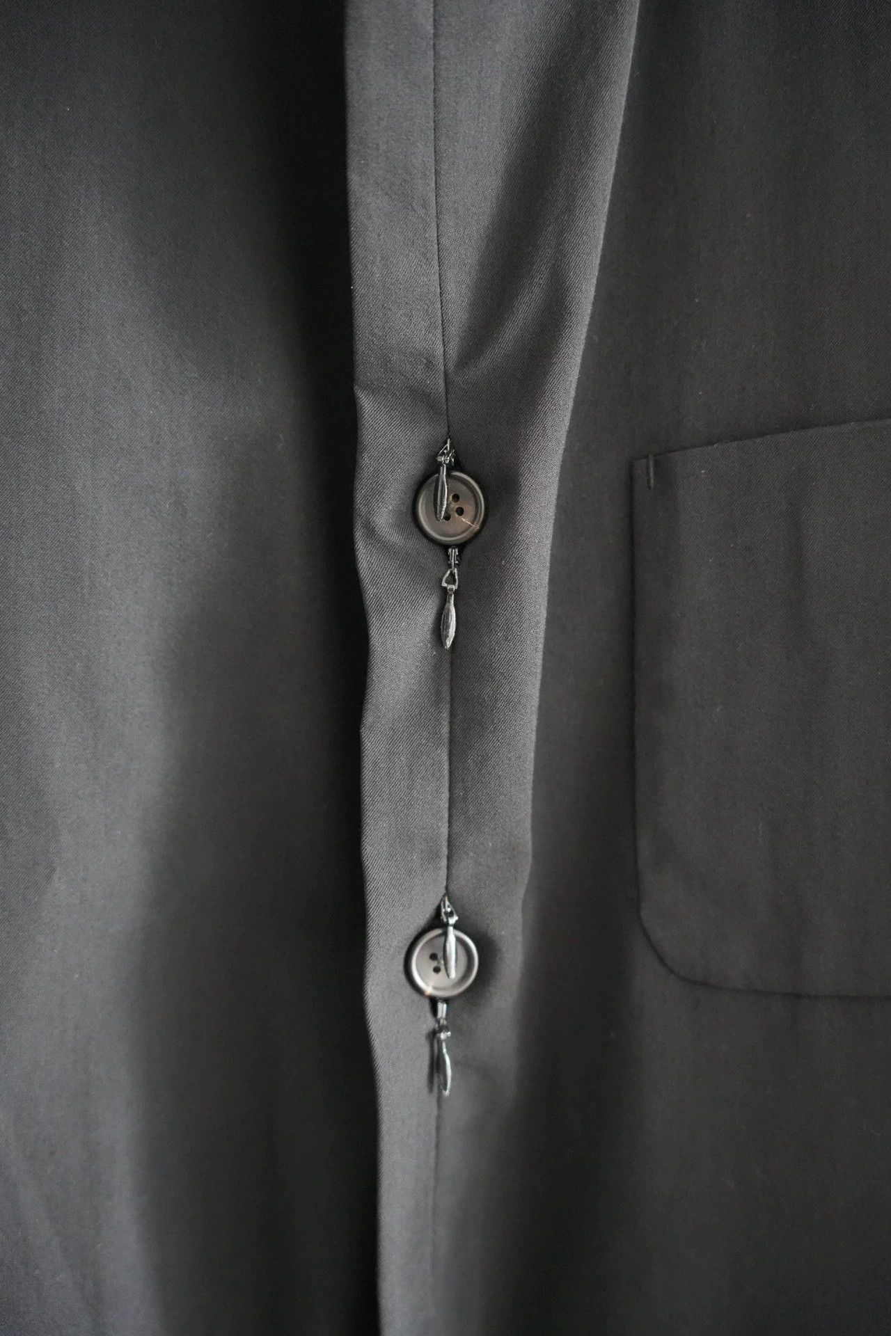 Yohji Yamamoto Black Single-Breasted Blazer - Size M Size US M / EU 48-50 / 2 - 5 Thumbnail