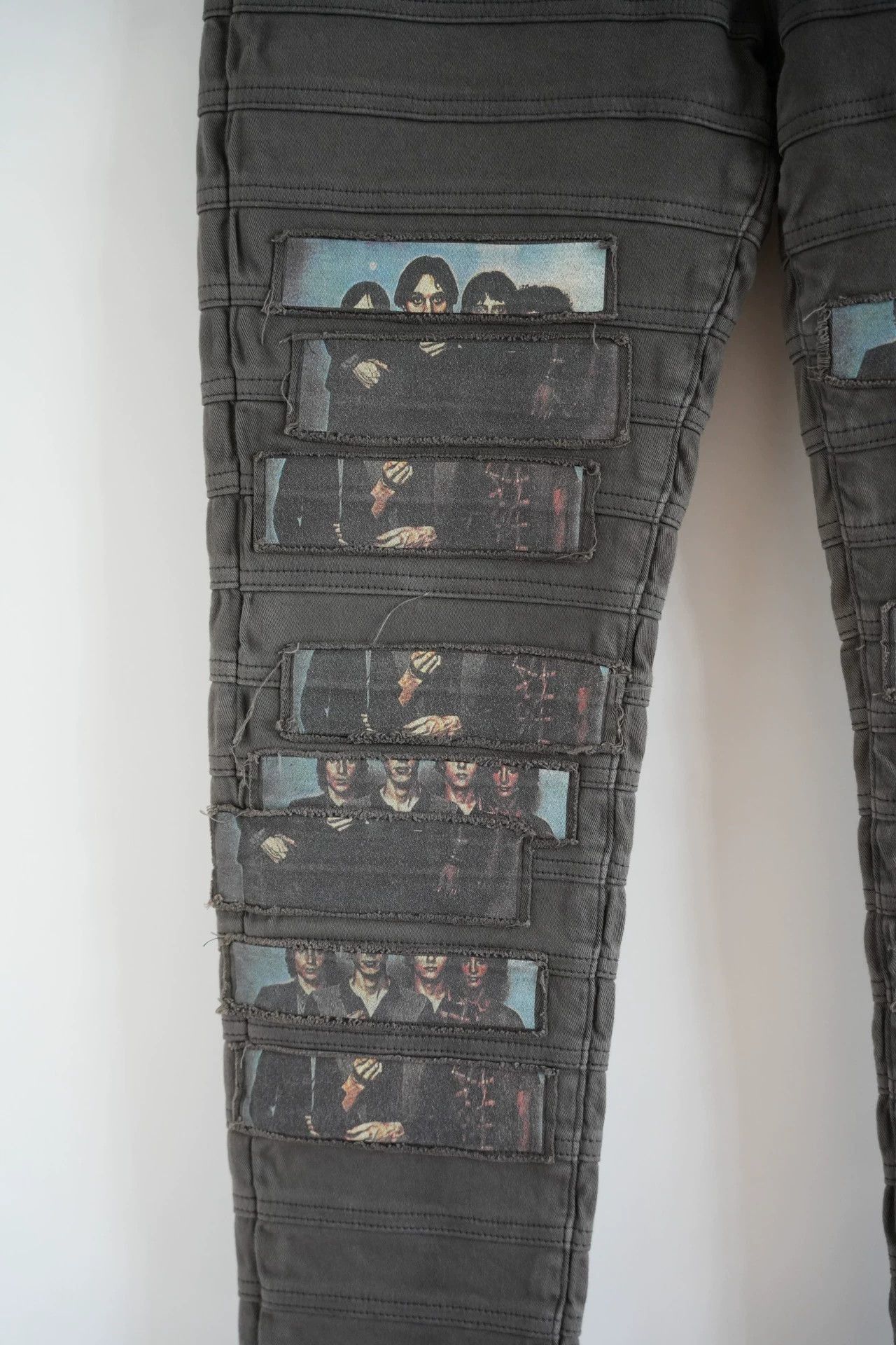 Undercover Black Striped Patchwork Casual Pants Size US 34 / EU 50 - 3 Thumbnail