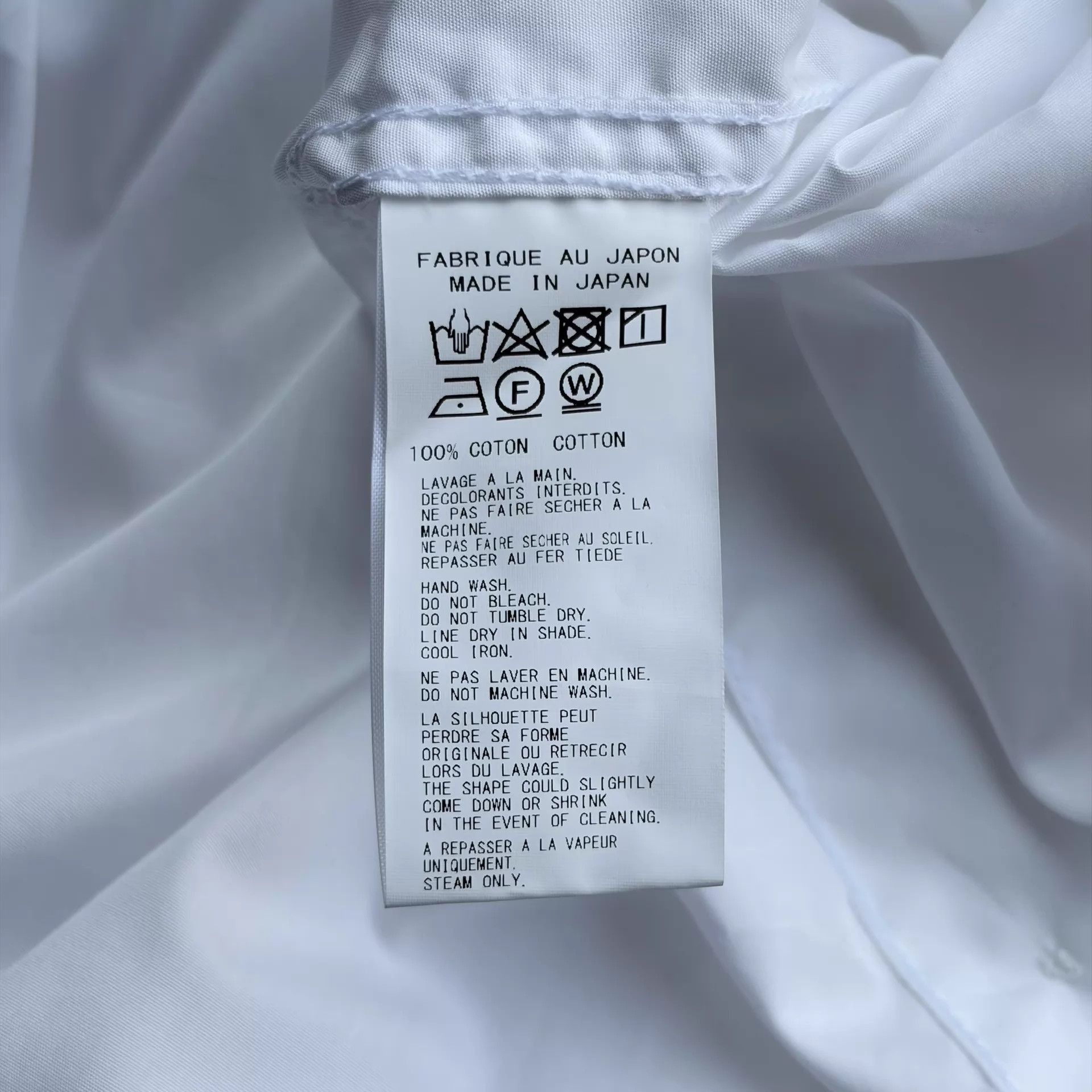 Yohji Yamamoto White Long-Sleeve Button-Up Shirt Size US M / EU 48-50 / 2 - 8 Thumbnail