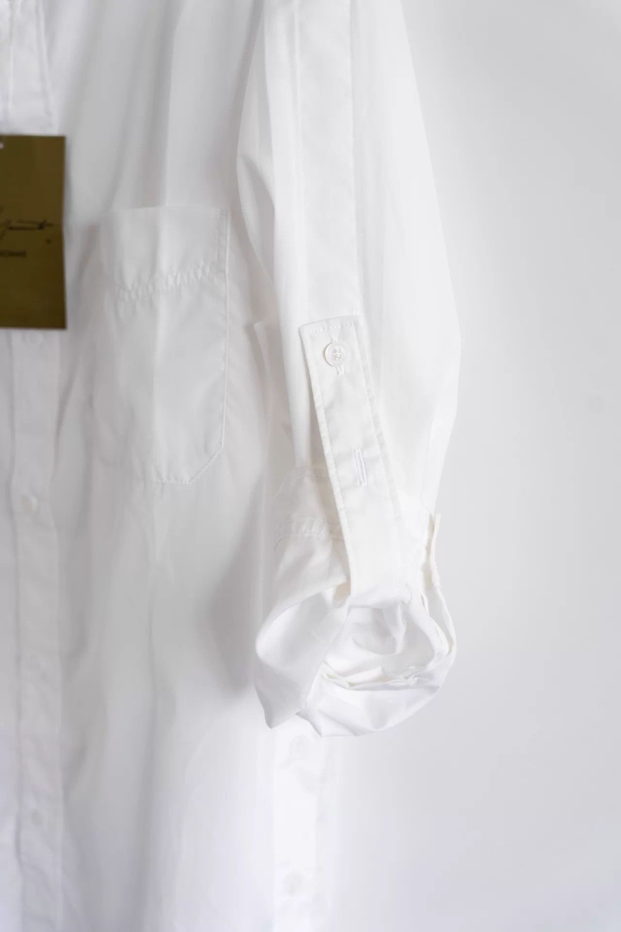 Yohji Yamamoto White Long-Sleeve Button-Up Shirt Size US M / EU 48-50 / 2 - 5 Thumbnail