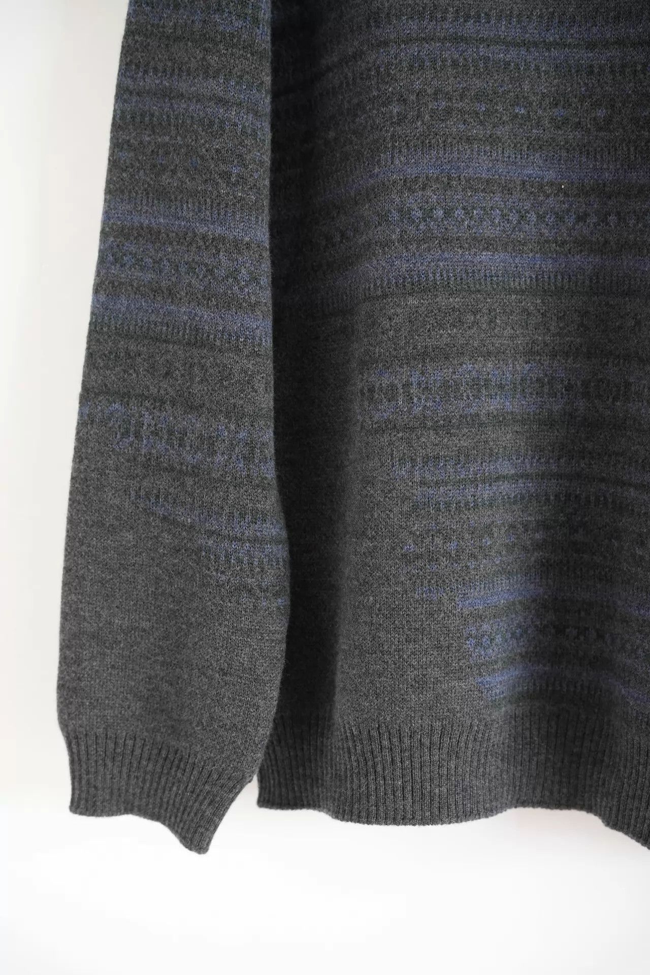 Yohji Yamamoto Multi Striped Mock Neck Sweater Size US L / EU 52-54 / 3 - 5 Thumbnail