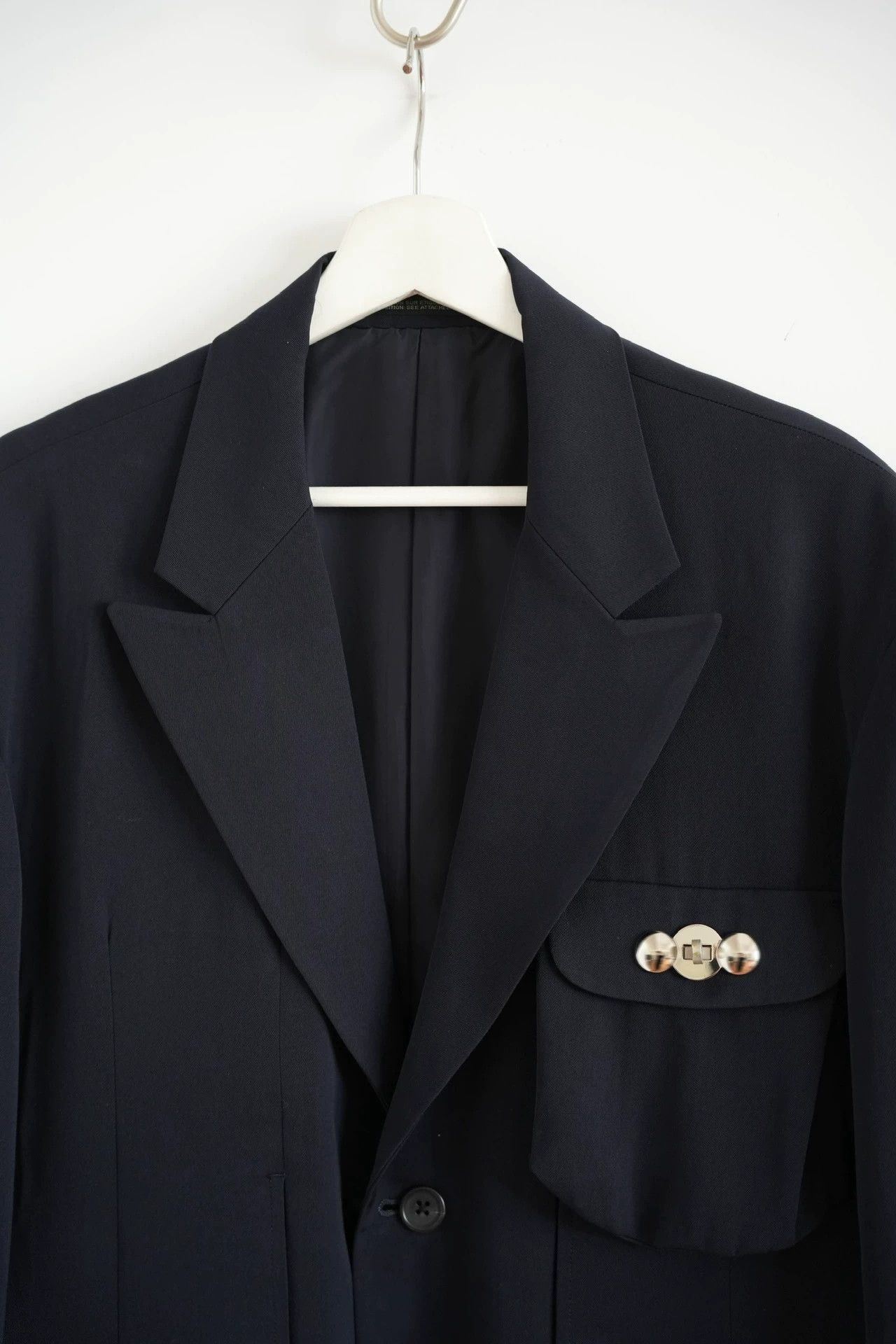 Yohji Yamamoto Black Blazer with Button Closure and Pockets Size US M / EU 48-50 / 2 - 4 Thumbnail