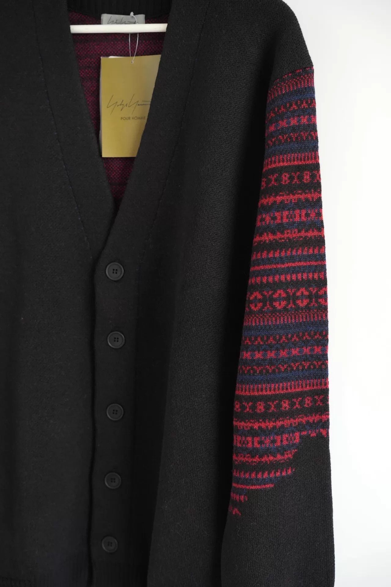 Yohji Yamamoto Multi-Patterned Long Sleeve Cardigan Size L Size US L / EU 52-54 / 3 - 4 Thumbnail