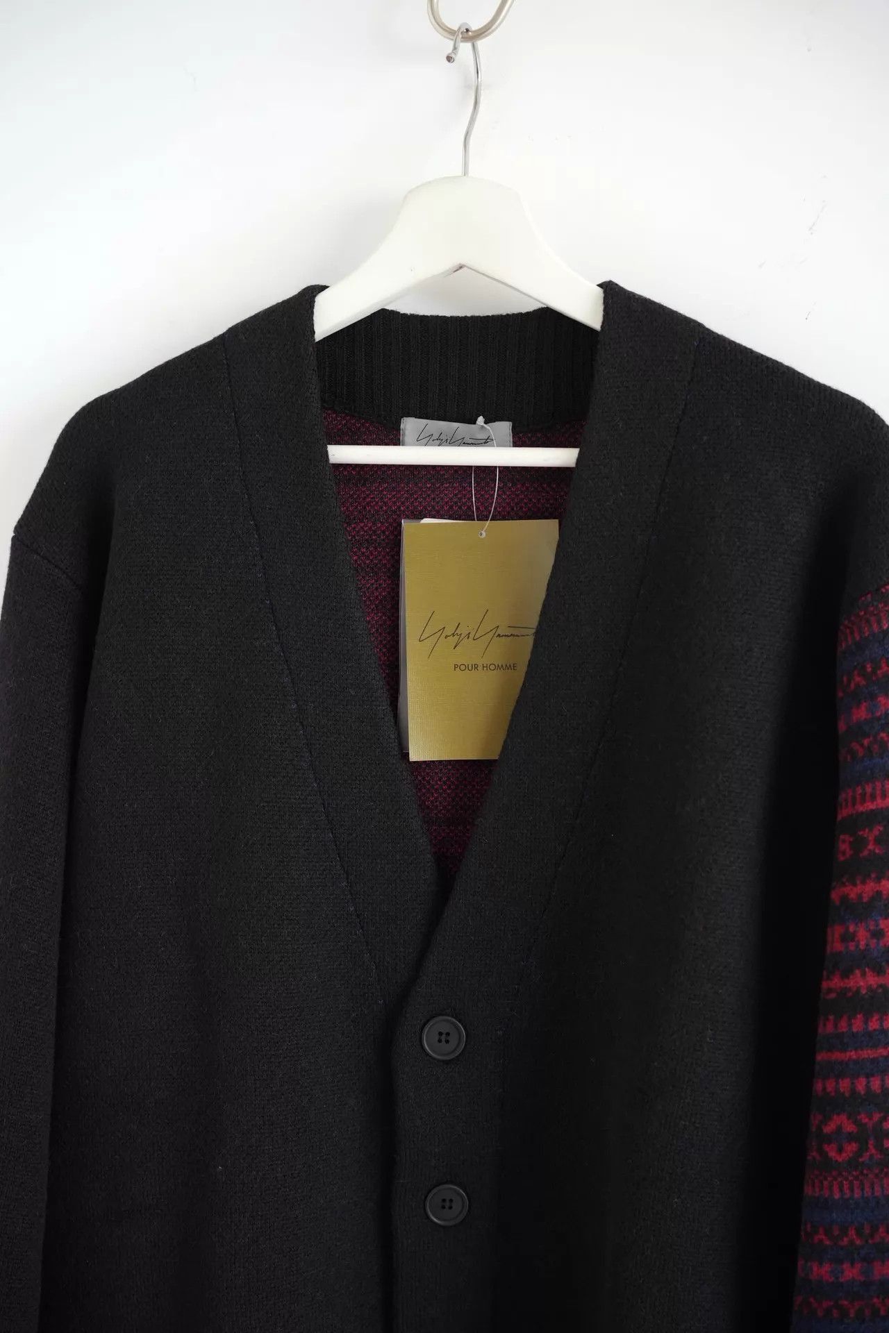 Yohji Yamamoto Multi-Patterned Long Sleeve Cardigan Size L Size US L / EU 52-54 / 3 - 3 Thumbnail