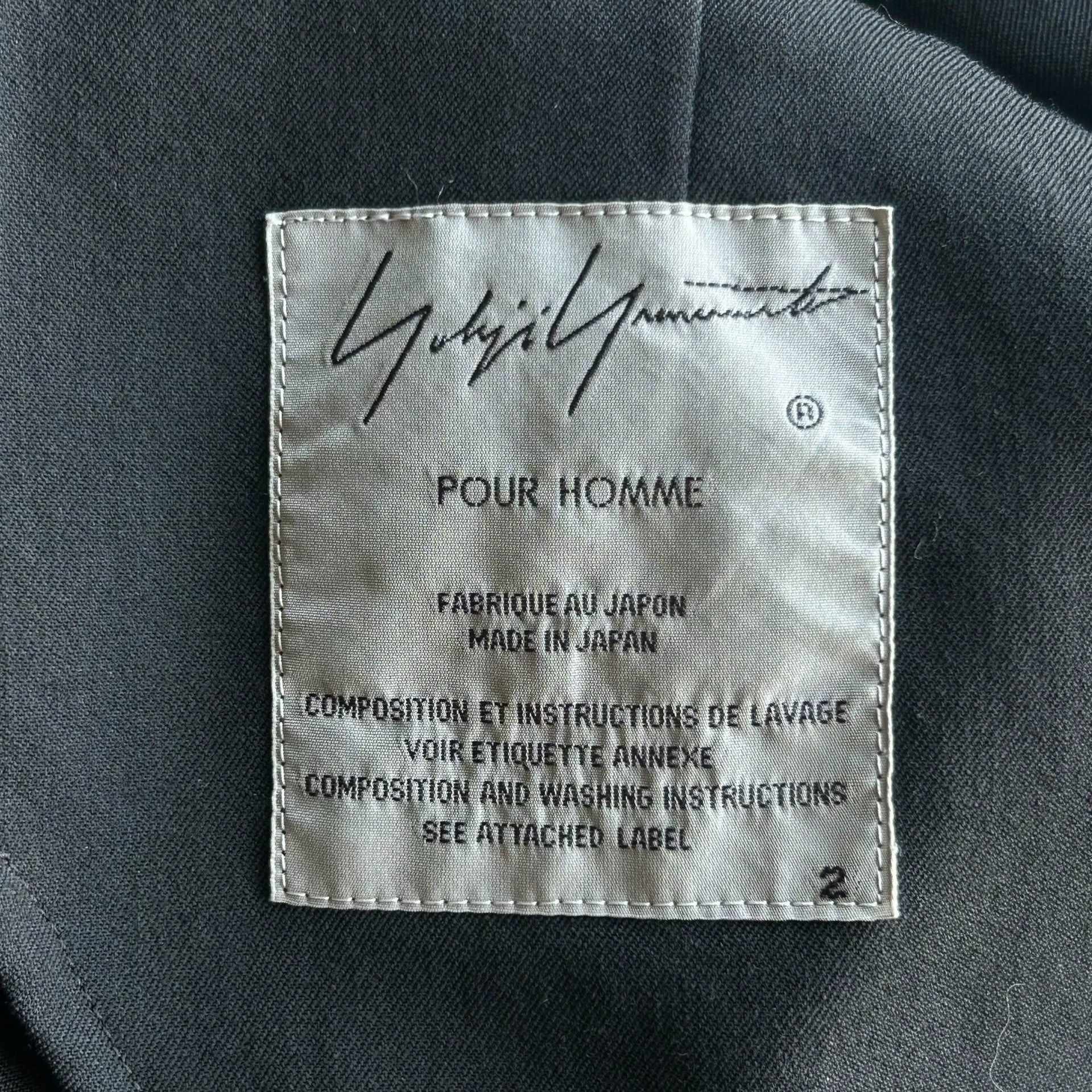 Yohji Yamamoto Black Structured Jacket with Zipper Details - Size M Size US M / EU 48-50 / 2 - 7 Thumbnail