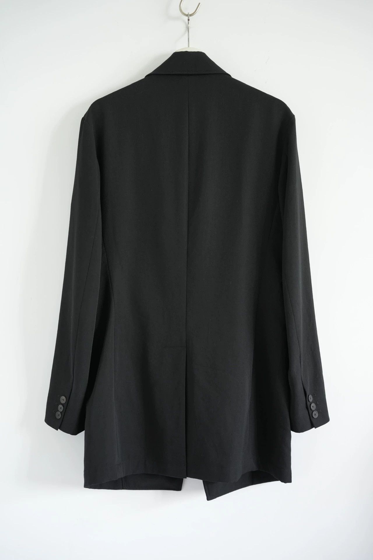 Yohji Yamamoto Black Structured Jacket with Zipper Details - Size M Size US M / EU 48-50 / 2 - 2 Thumbnail