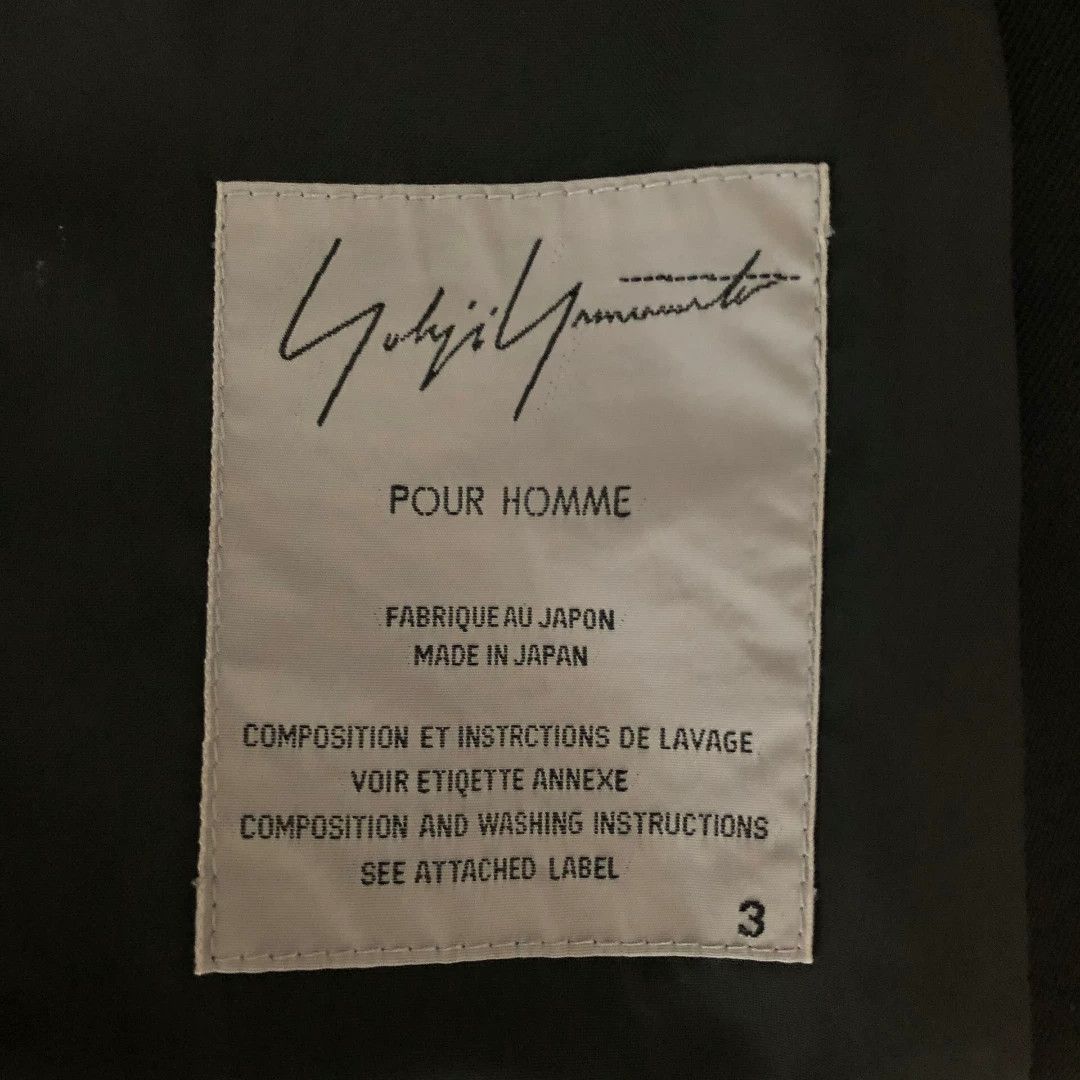 Yohji Yamamoto Black Single-Breasted Blazer Size US L / EU 52-54 / 3 - 7 Thumbnail