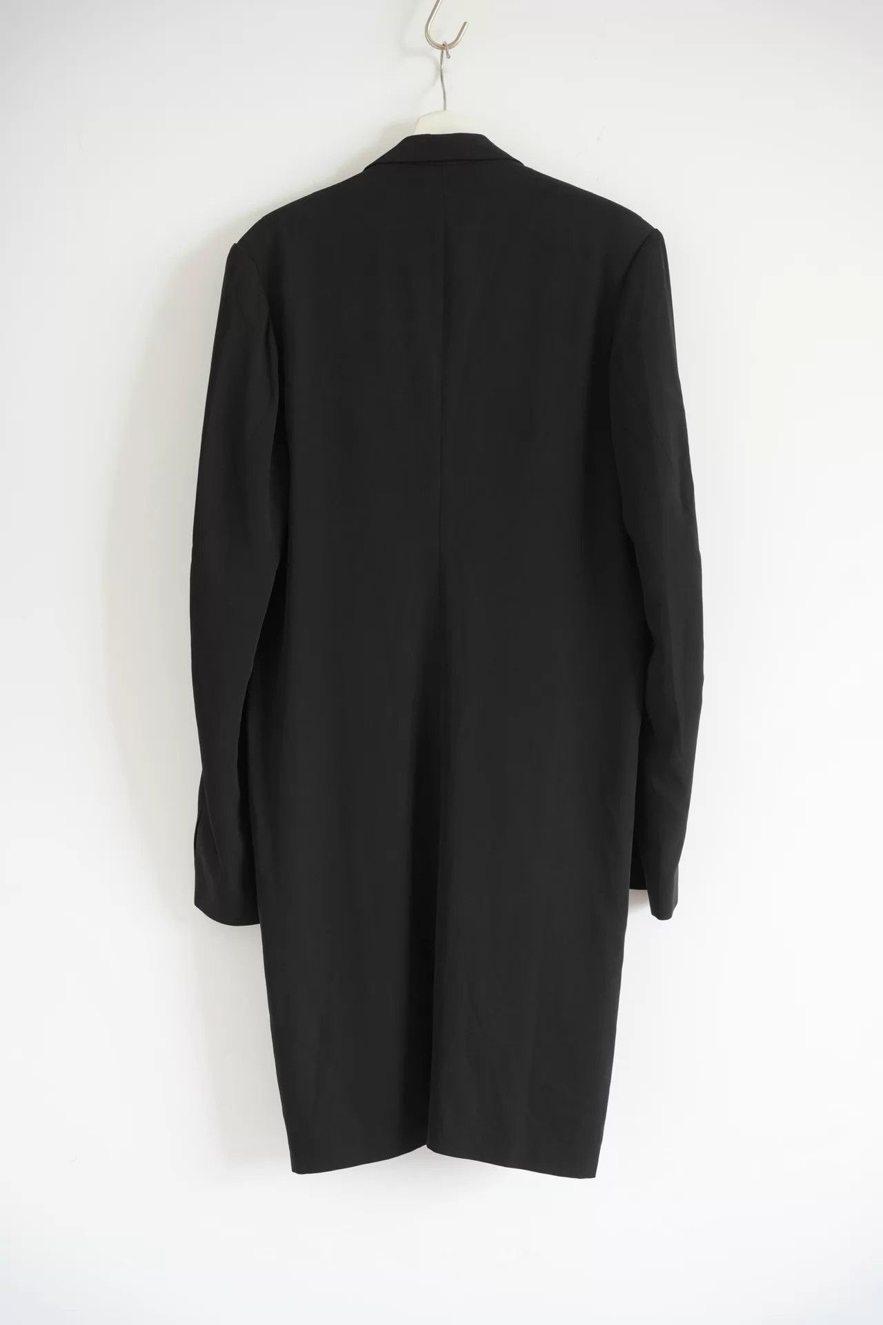 Yohji Yamamoto Double-Breasted Long Black Coat Size US M / EU 48-50 / 2 - 2 Thumbnail