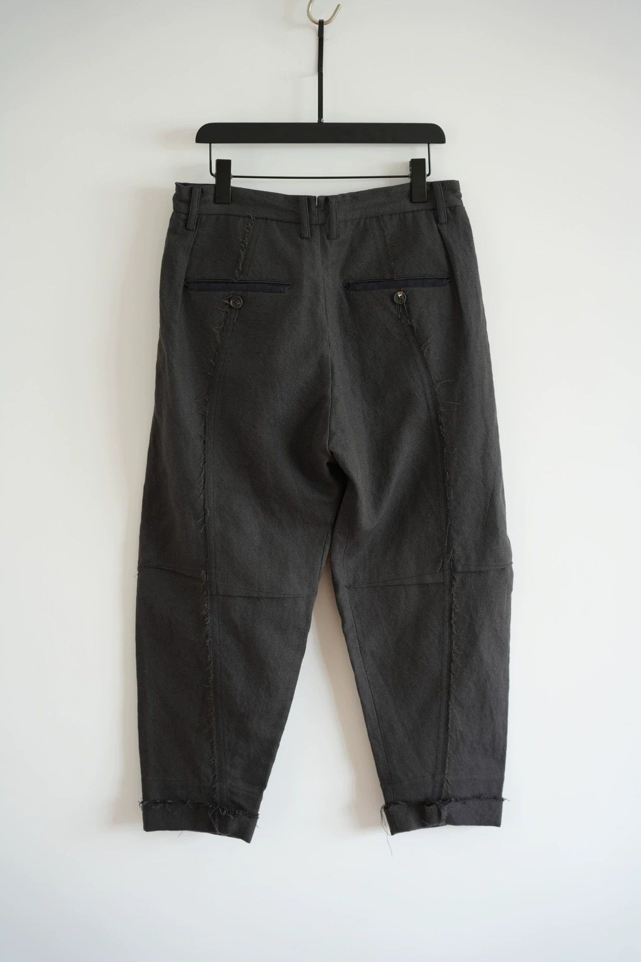 Ziggy Chen Black Casual Pants with Distressed Details Size 30 Size US 30 / EU 46 - 2 Thumbnail