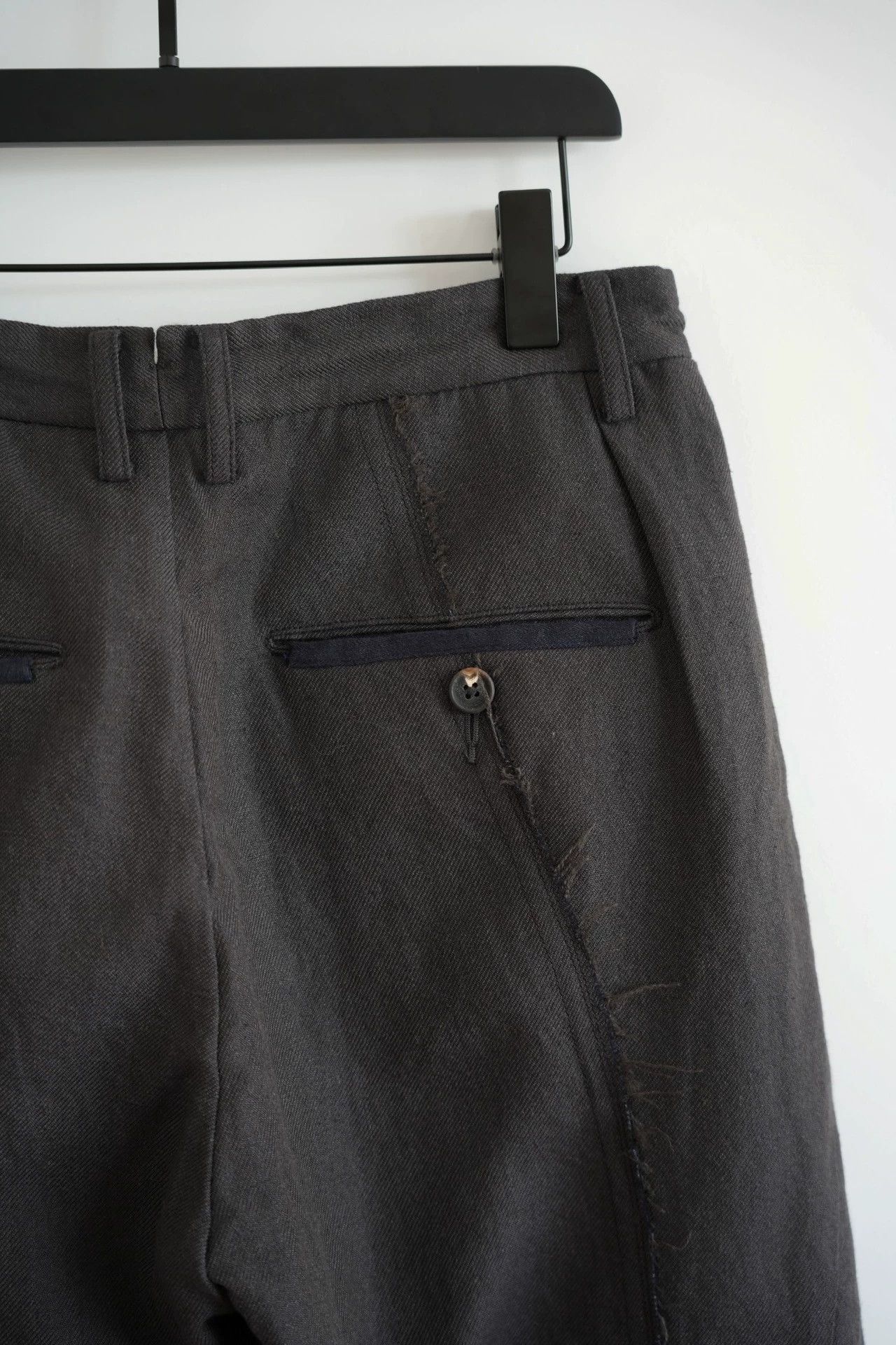 Ziggy Chen Black Casual Pants with Distressed Details Size 30 Size US 30 / EU 46 - 5 Thumbnail