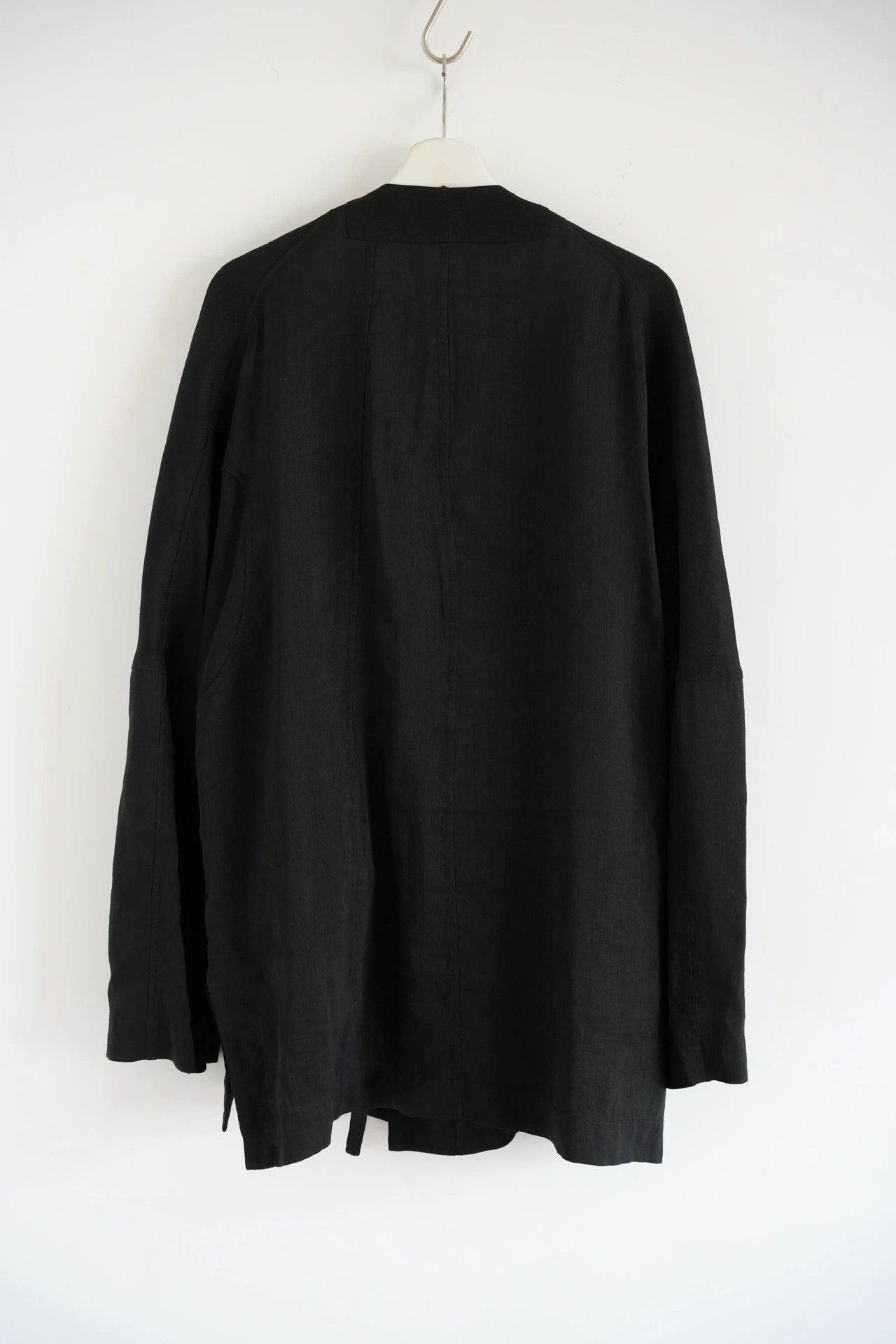 Ziggy Chen Black Loose Open-Front Jacket with Graphic Patches Size US S / EU 44-46 / 1 - 4 Thumbnail