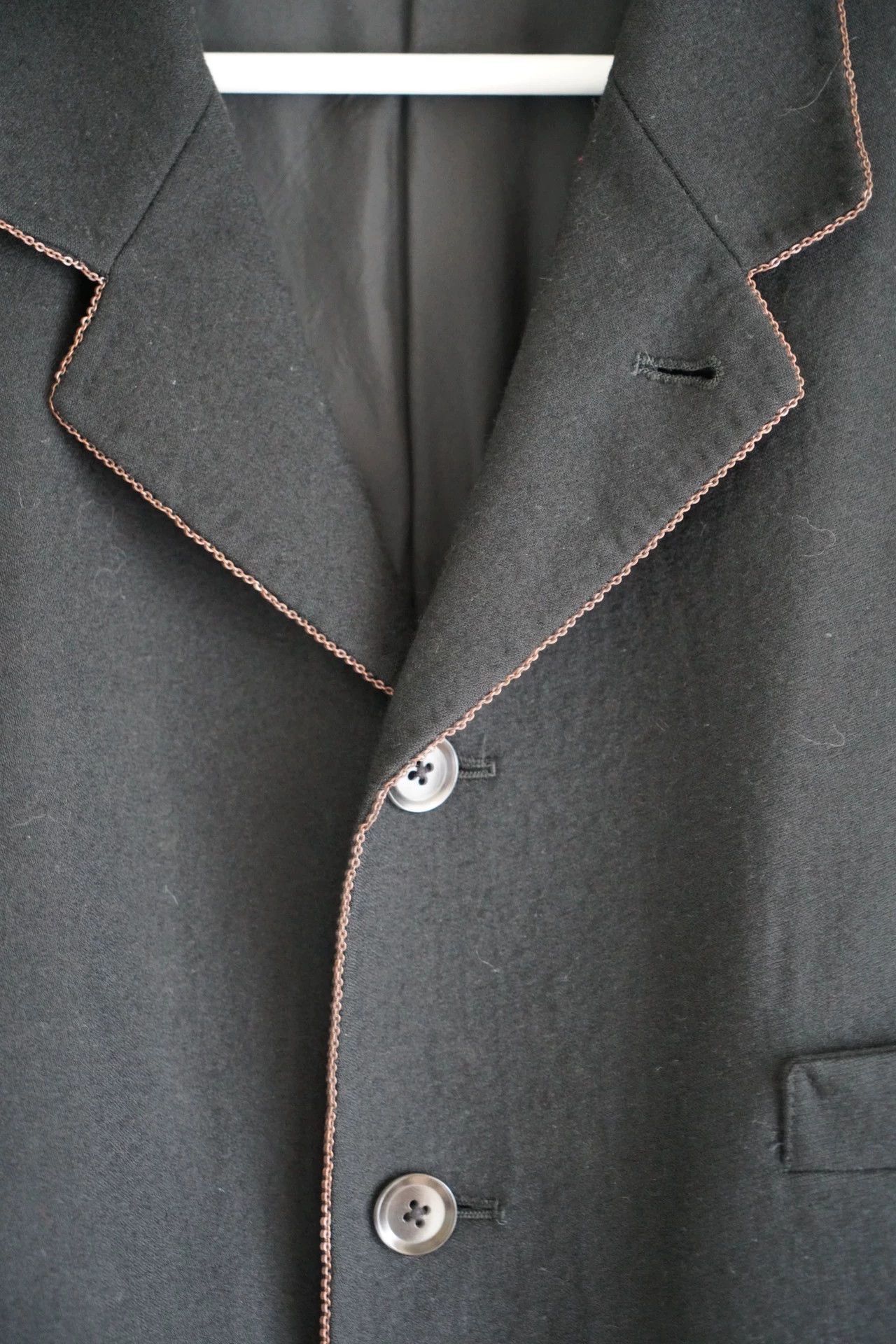 Yohji Yamamoto Black Button-Front Light Jacket Size L Size US L / EU 52-54 / 3 - 3 Thumbnail