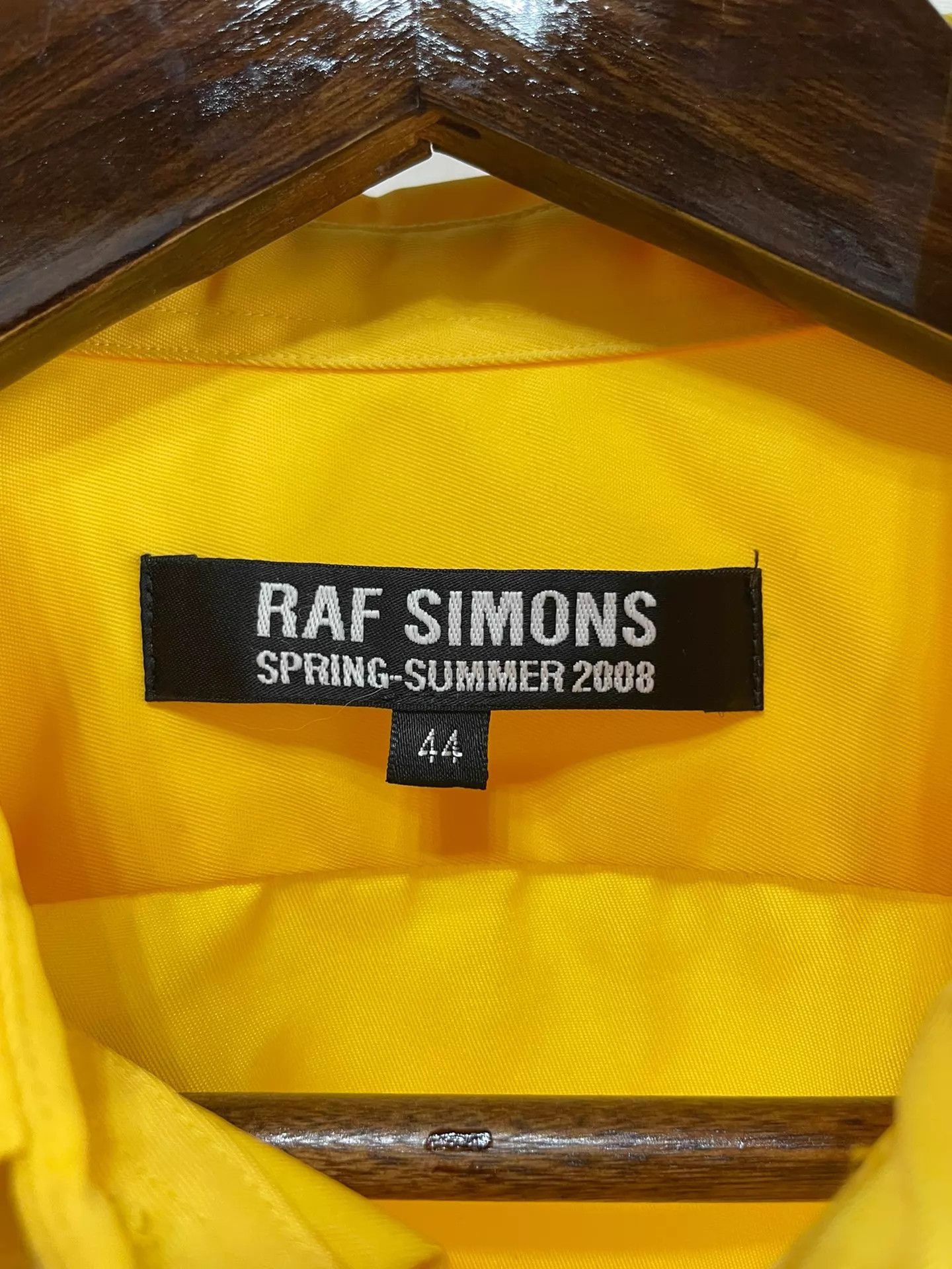Raf Simons Yellow Long Sleeve Button-Up Shirt Size S Size US S / EU 44-46 / 1 - 5 Thumbnail