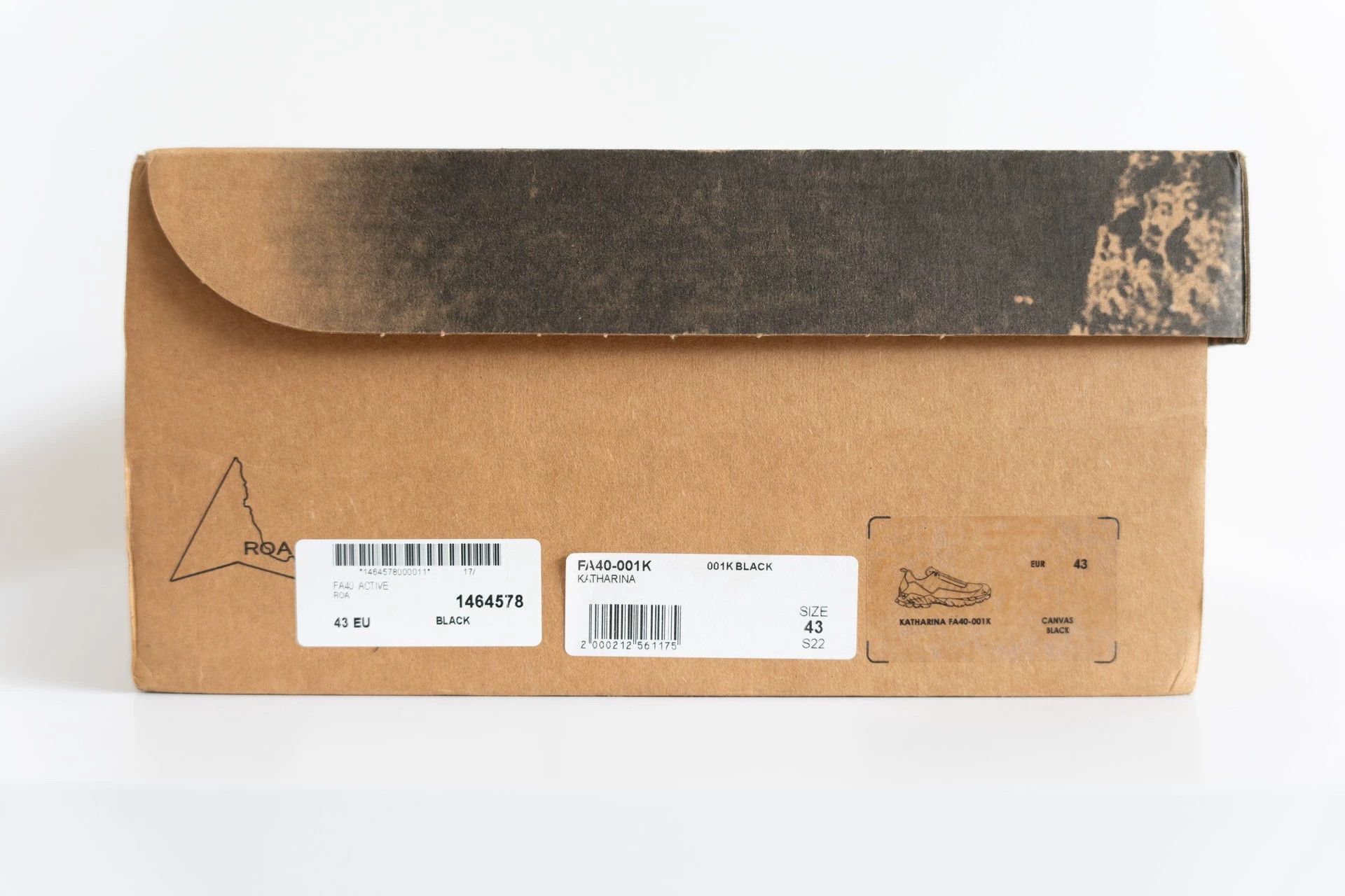 ROA Black Hiking-Inspired Lowtop Sneakers Size US 10 / EU 43 - 6 Thumbnail