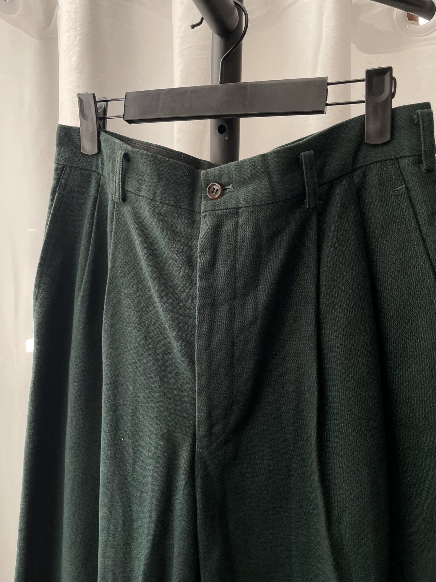 Comme des Garcons Green Casual Pleated Pants Size 34 Size US 34 / EU 50 - 2 Thumbnail