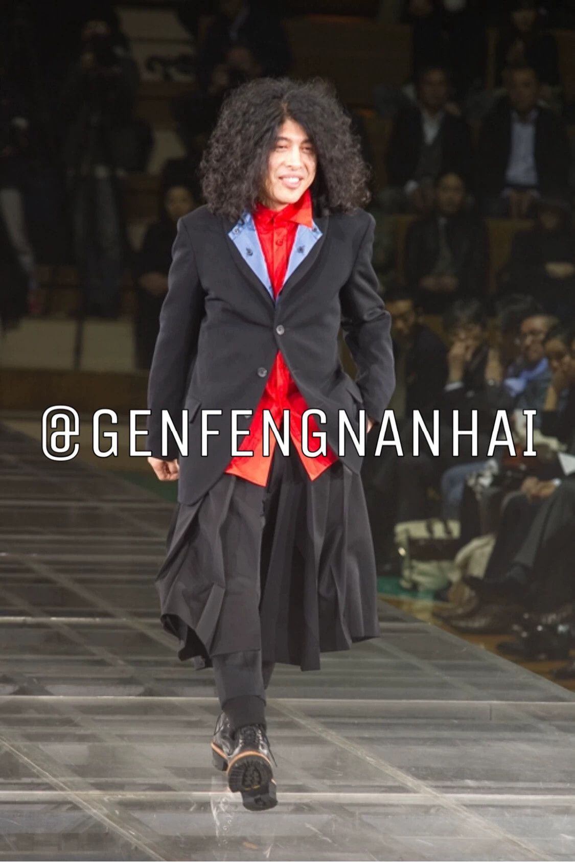 Yohji Yamamoto Black Collared Button-Front Blazer Size US M / EU 48-50 / 2 - 4 Thumbnail