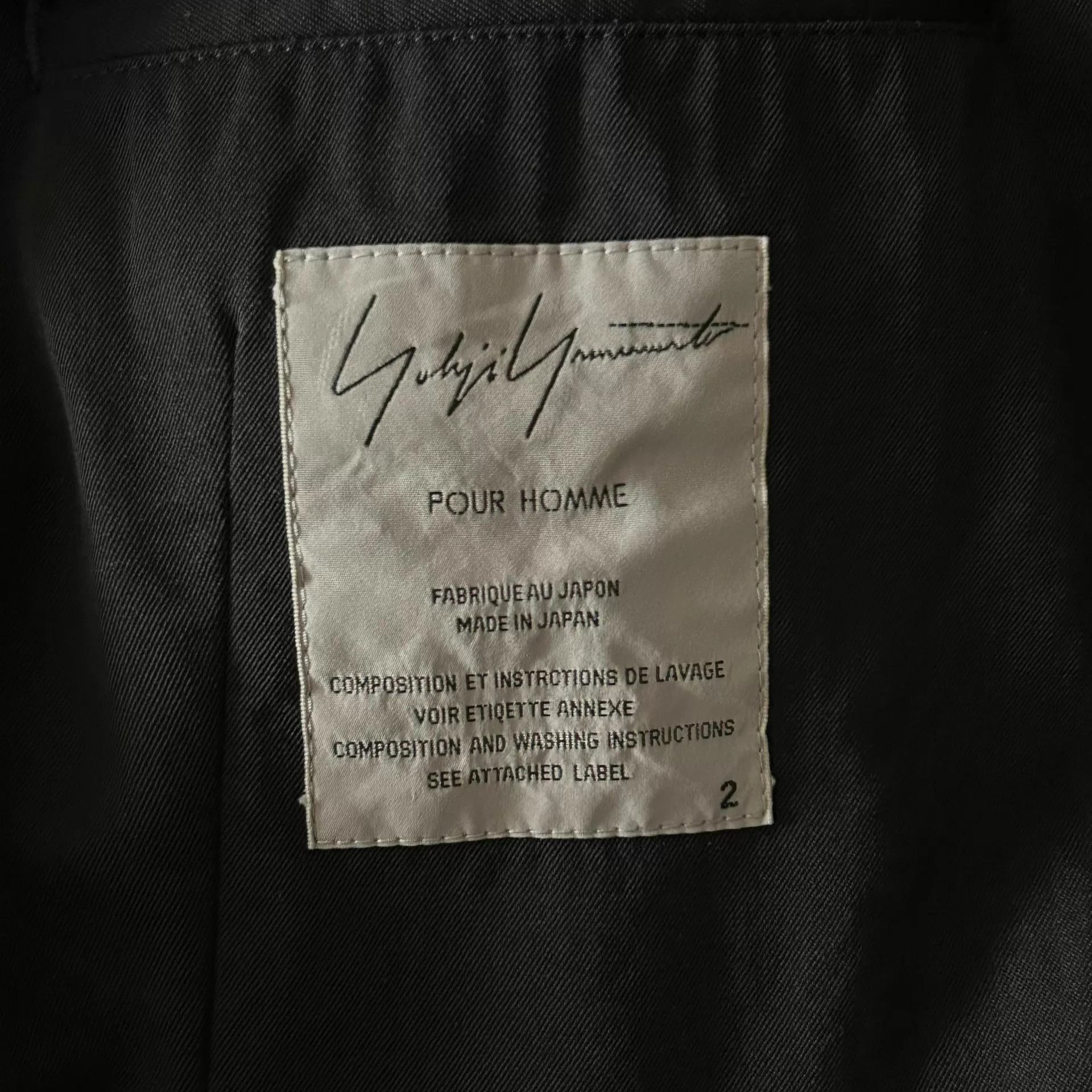Yohji Yamamoto Black Longline Button-Front Coat Size M Size US M / EU 48-50 / 2 - 6 Thumbnail
