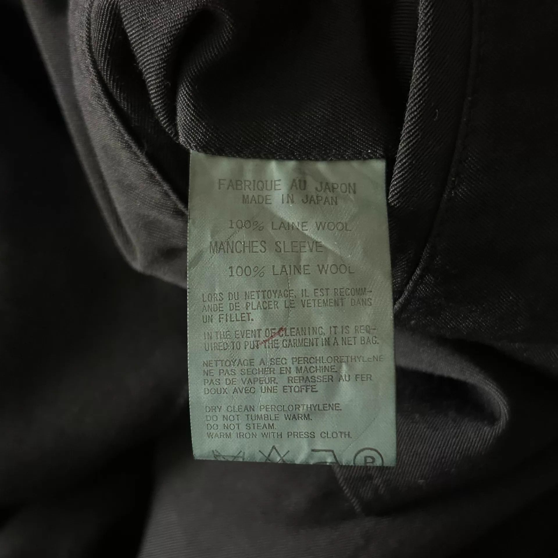 Yohji Yamamoto Black Longline Button-Front Coat Size M Size US M / EU 48-50 / 2 - 7 Thumbnail