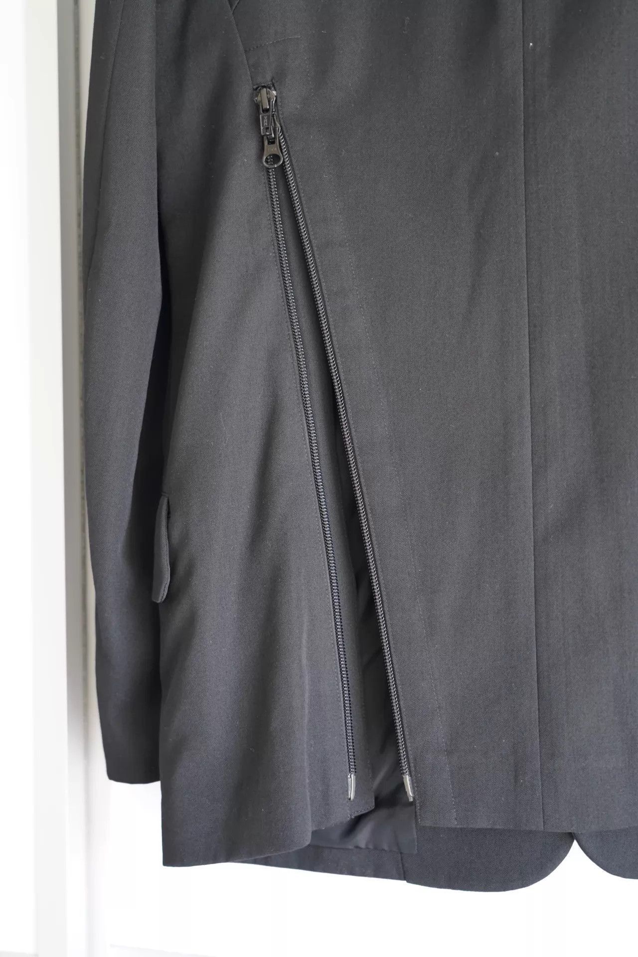 Yohji Yamamoto Black Oversized Blazer with Button Closure Size US M / EU 48-50 / 2 - 5 Thumbnail