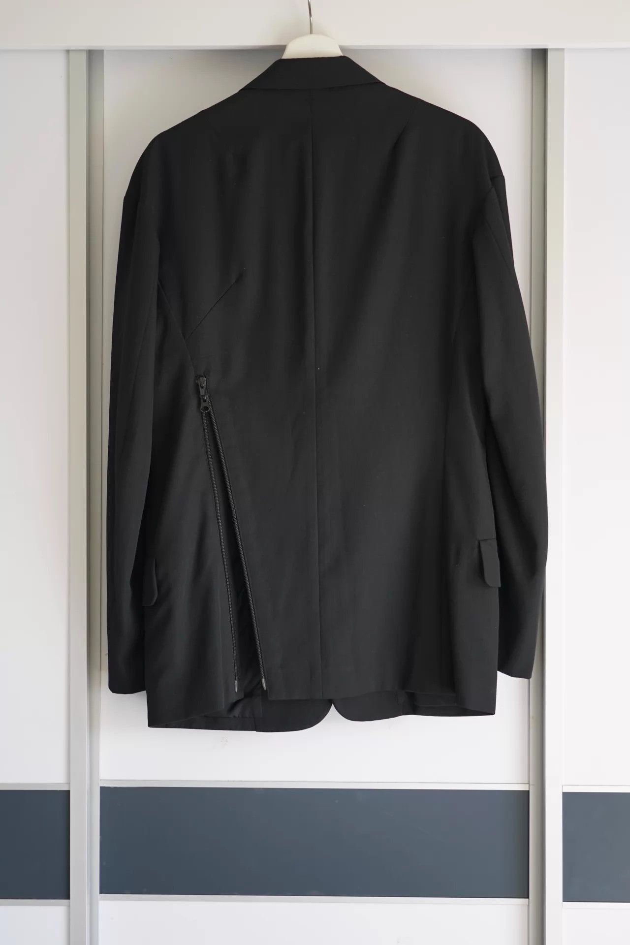 Yohji Yamamoto Black Oversized Blazer with Button Closure Size US M / EU 48-50 / 2 - 2 Thumbnail