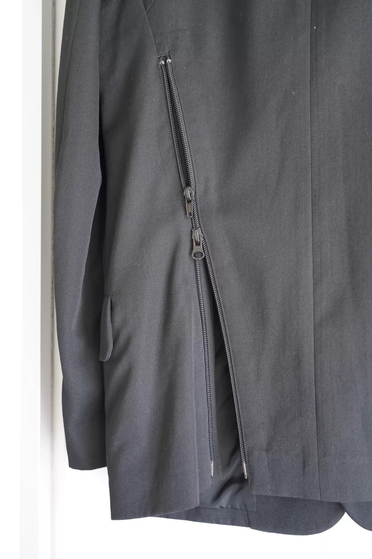 Yohji Yamamoto Black Oversized Blazer with Button Closure Size US M / EU 48-50 / 2 - 6 Thumbnail